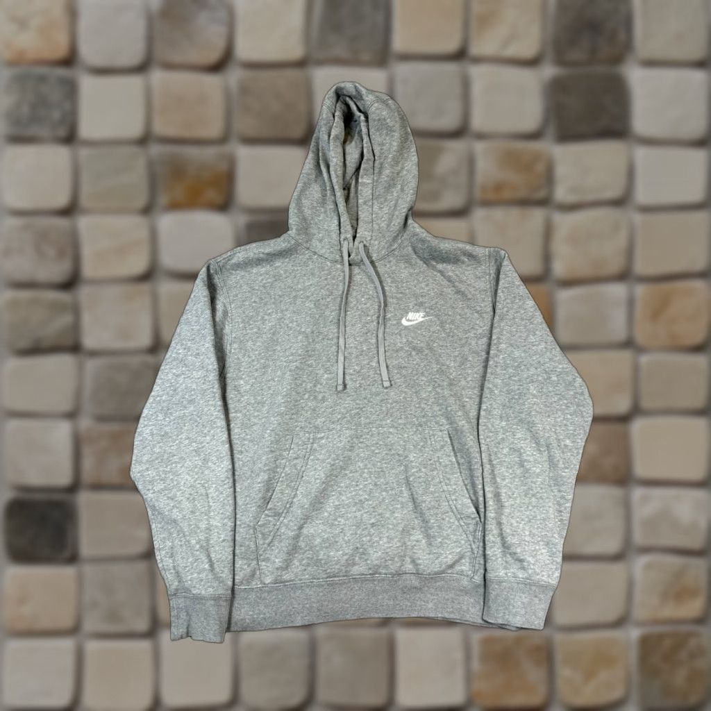 Nike Nike Hoodie Women L Gray Cotton Pullover Hooded Regular Fit Sportswear Size L / US 10 / IT 46 - 1 Thumbnail