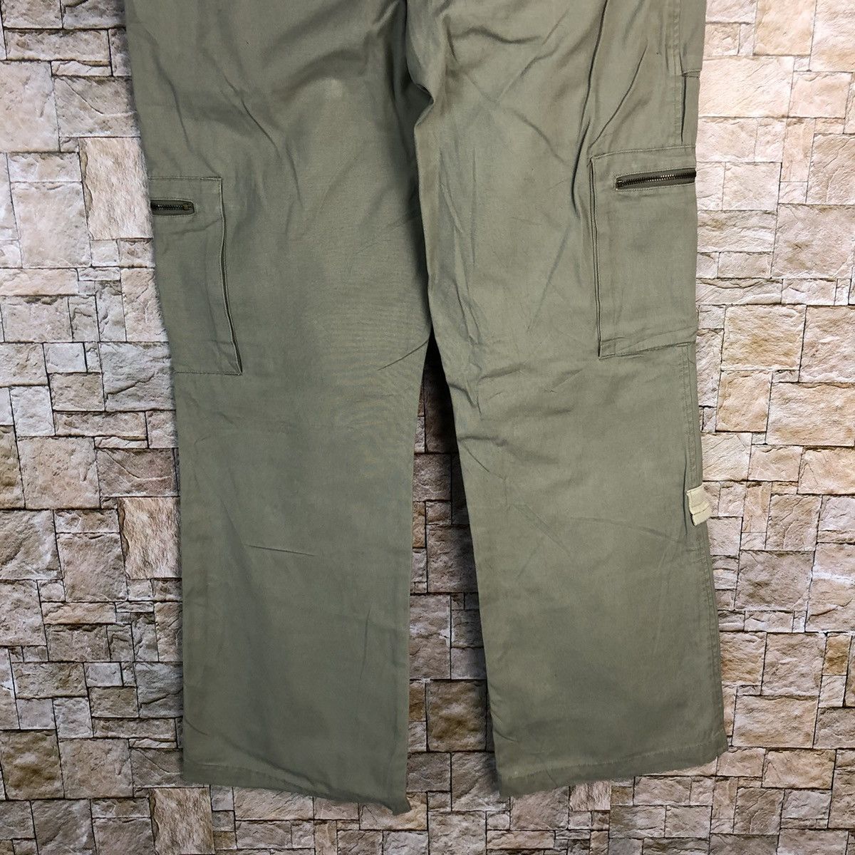 Japanese Brand Q Top Green utility streetwear Cargo Multipocket Pants #A437 Size US 30 / EU 46 - 18 Thumbnail