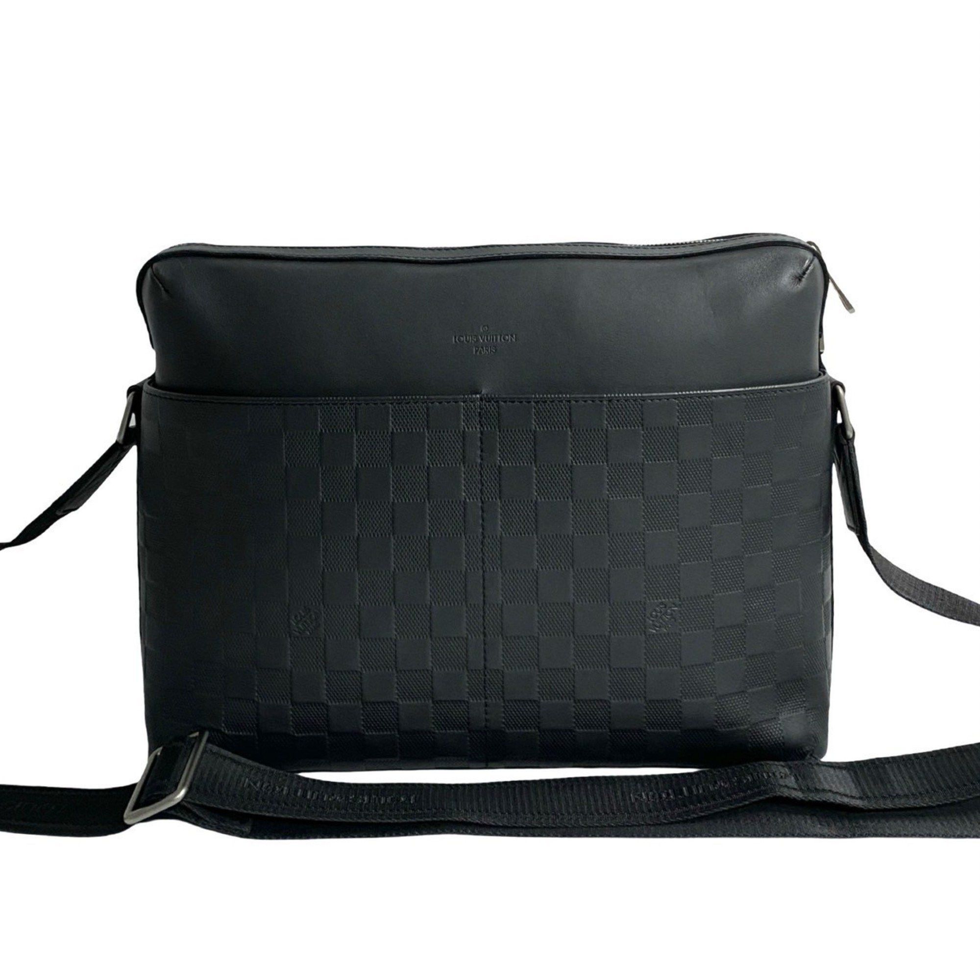 Louis Vuitton LOUIS VUITTON Calypso MM Damier Infini Leather Shoulder Bag/Business Bag in Noir (506-7) Size ONE SIZE - 1 Thumbnail