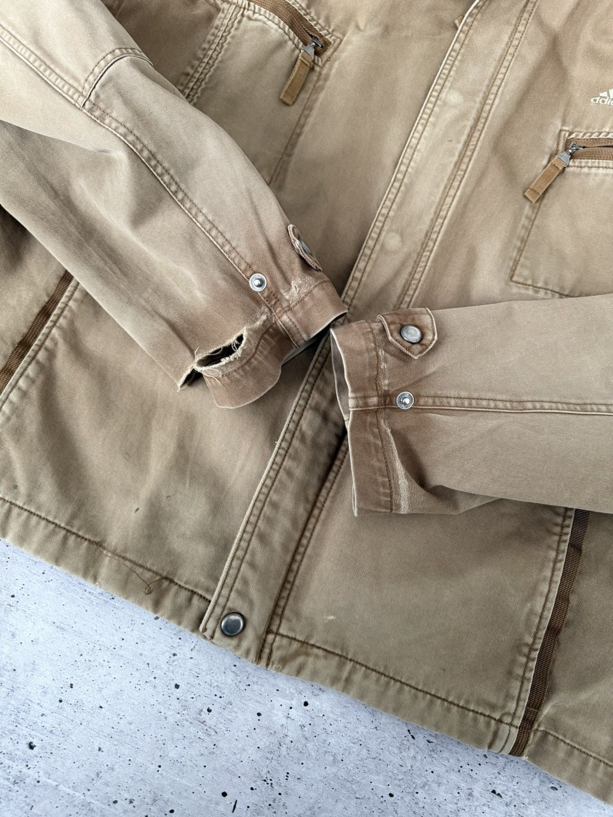 Adidas × Japanese Brand × Vintage Adidas Vintage Y2K Cotton Jacket Size US XL / EU 56 / 4 - 10 Thumbnail