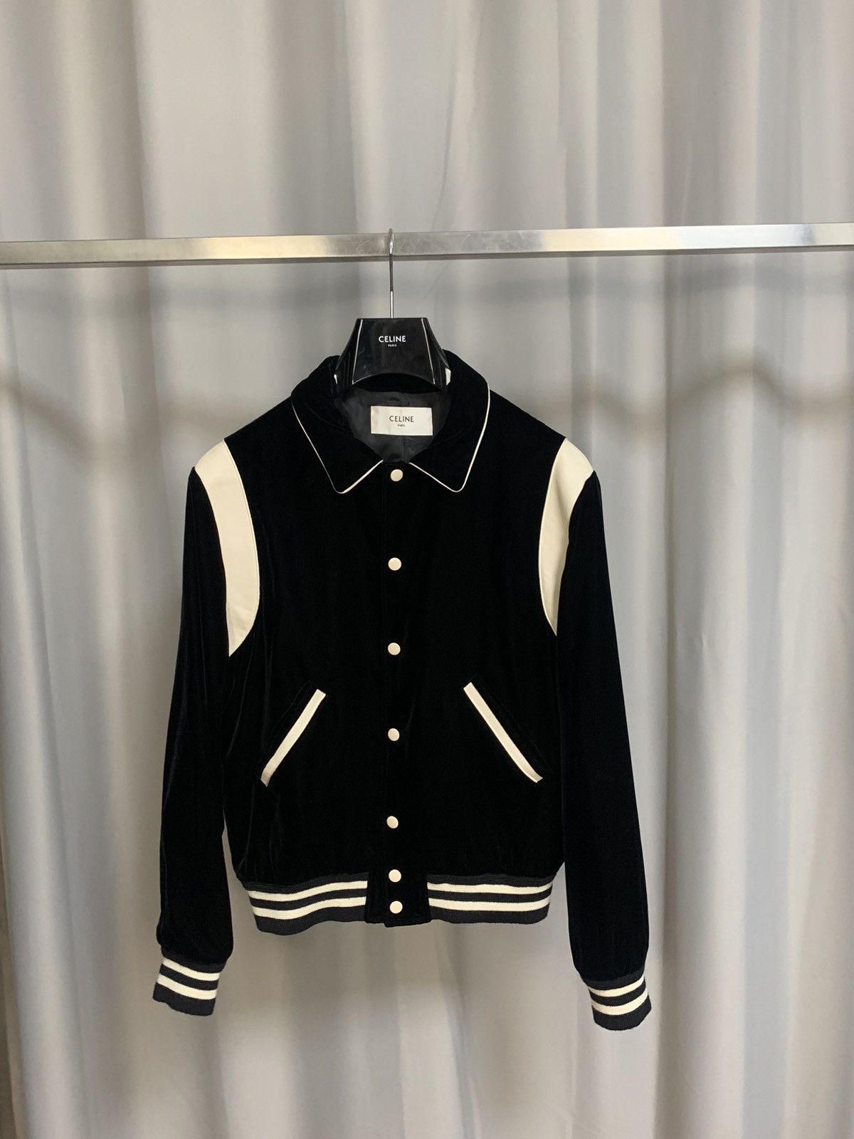 Celine Celine 2020FW Black Velvet teddy Size US S / EU 44-46 / 1 - 1 Thumbnail