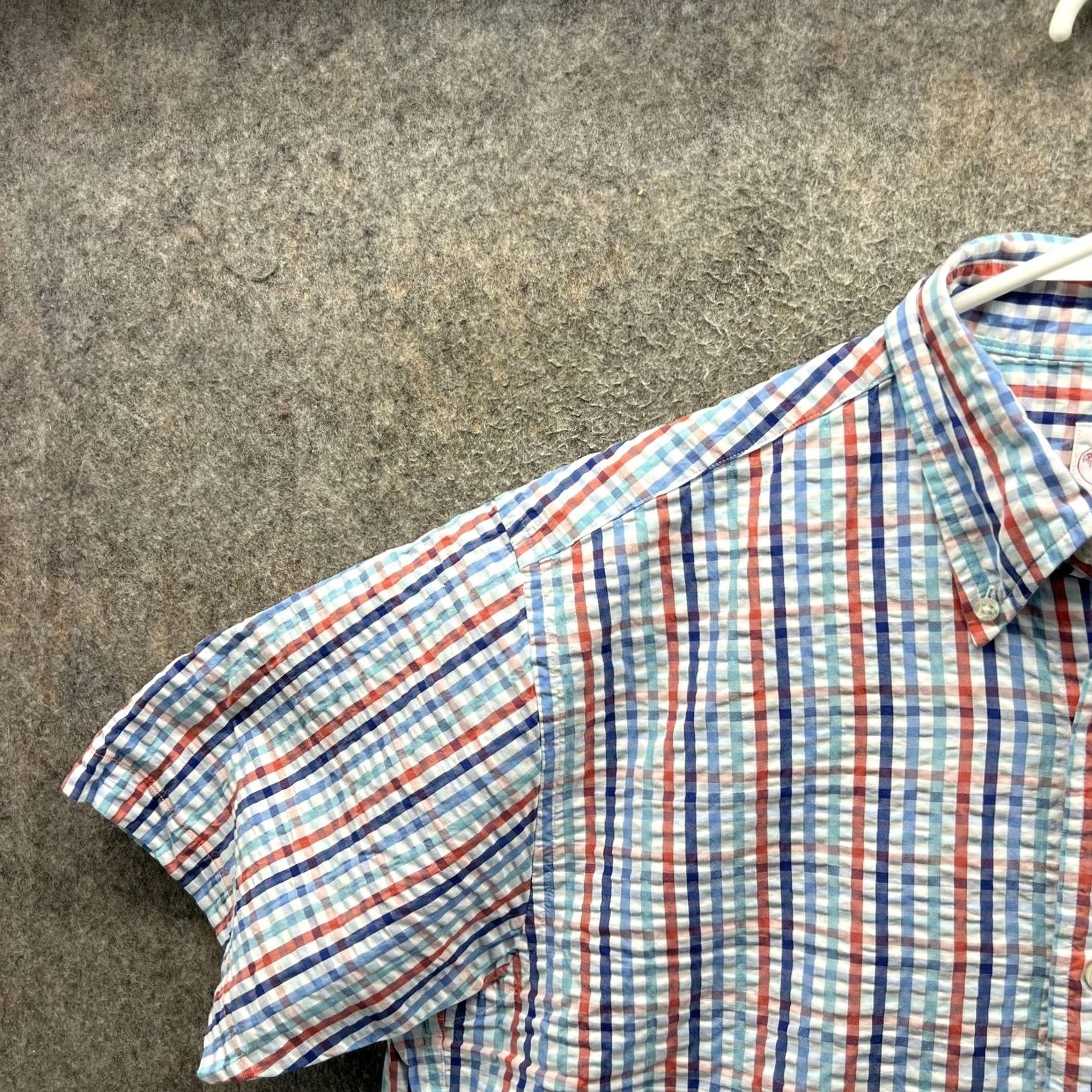Brooks Brothers Brooks Brothers Shirt Mens M Short Sleeve Button Front Plaid Seersucker Multicolor Cotton Lightweight Casual 90s? Size US M / EU 48-50 / 2 - 7 Thumbnail