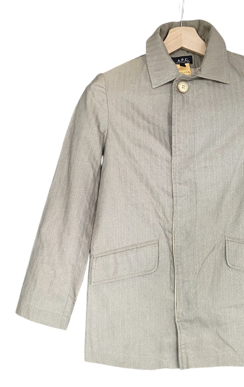 A.P.C. Rare🔥Vtg A.P.C Button Jacket Silver Size US XS / EU 42 / 0 - 3 Thumbnail