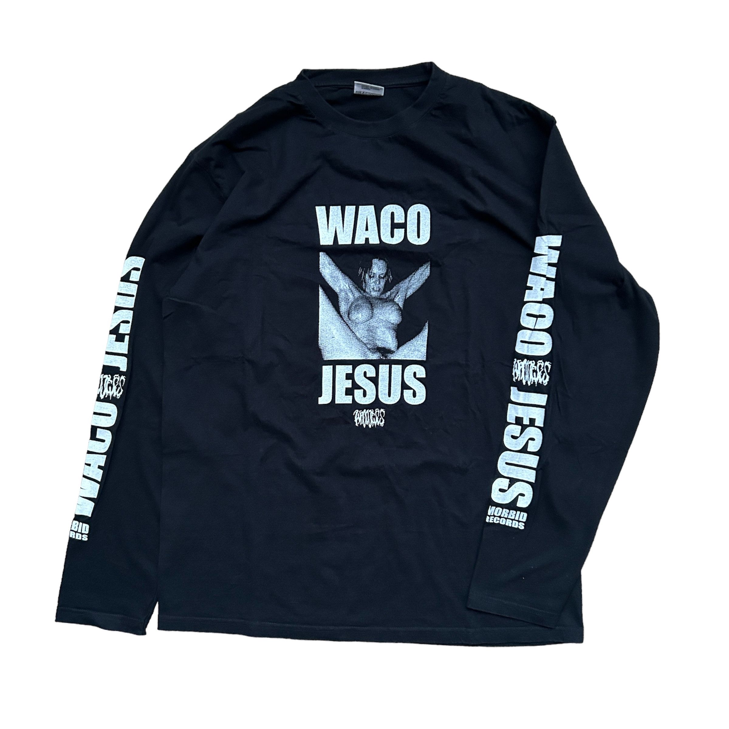 image of Band Tees x Vintage Very Waco Jesus Morbid Records T-Shirt in Black, Men's (Size XL)