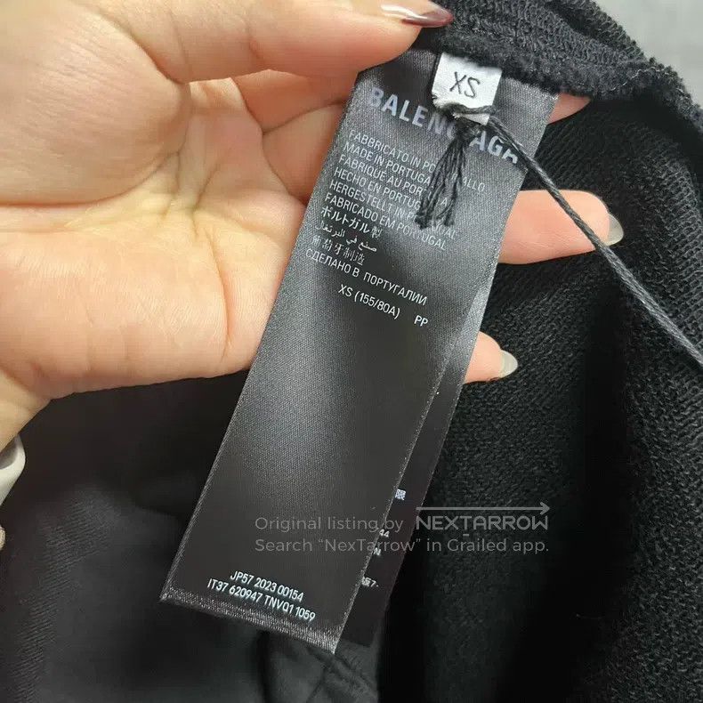 Balenciaga Balenciaga Letter Logo Printed Hooded Sweatshirt Size US XS / EU 42 / 0 - 3 Thumbnail