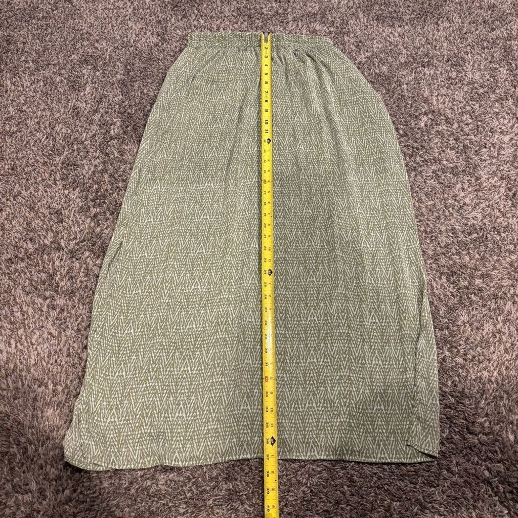 Faded Glory Faded Glory Elegant Green Patterned Women's Skirt Size 24" / US 00 / IT 34 - 1 Thumbnail
