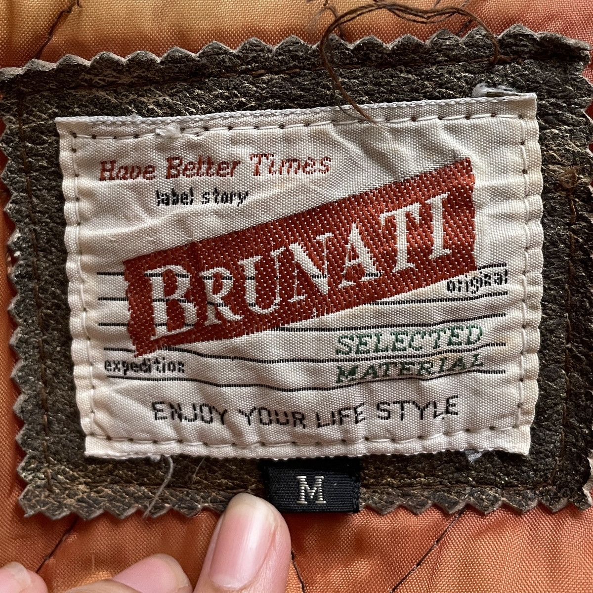 Vintage Vintage Brand Brunati Fur Leather Military Jacket 1990s Size US M / EU 48-50 / 2 - 9 Thumbnail
