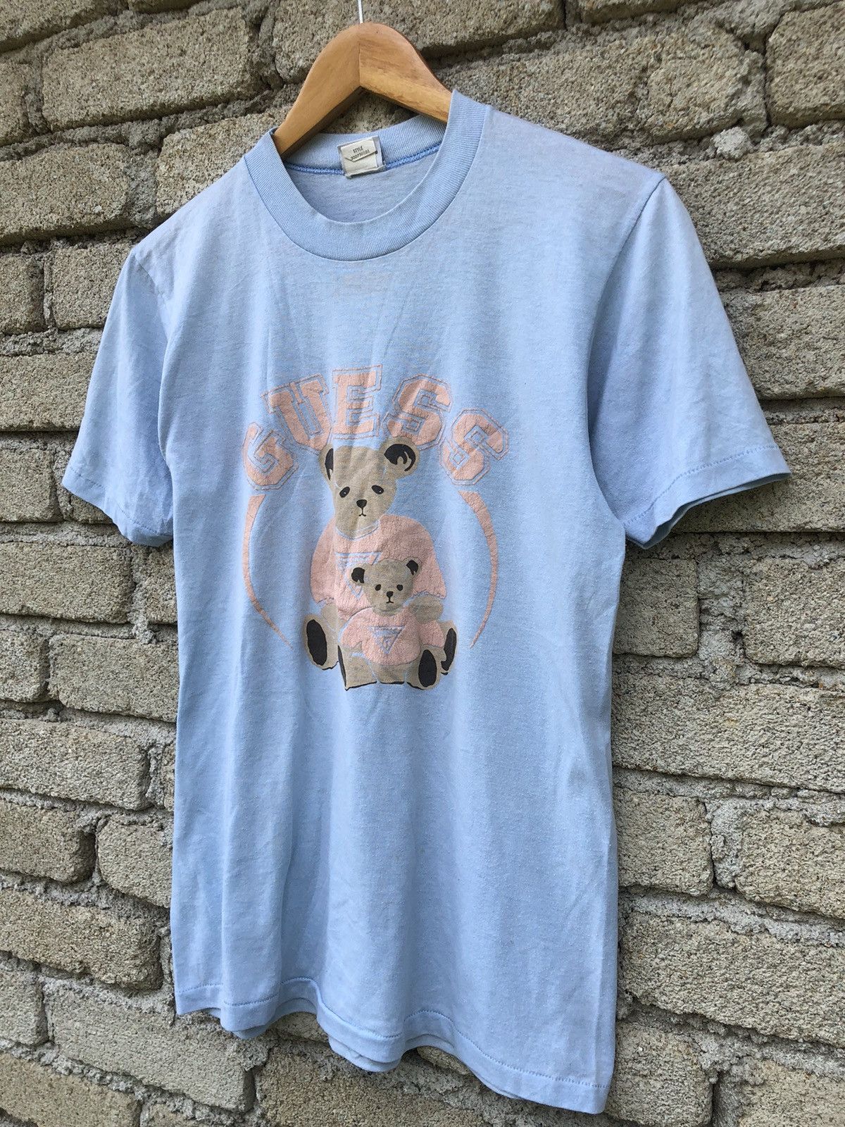 Designer × Guess × Vintage RARE Vintage 80s Guess Bear Tshirt Size US M / EU 48-50 / 2 - 4 Thumbnail