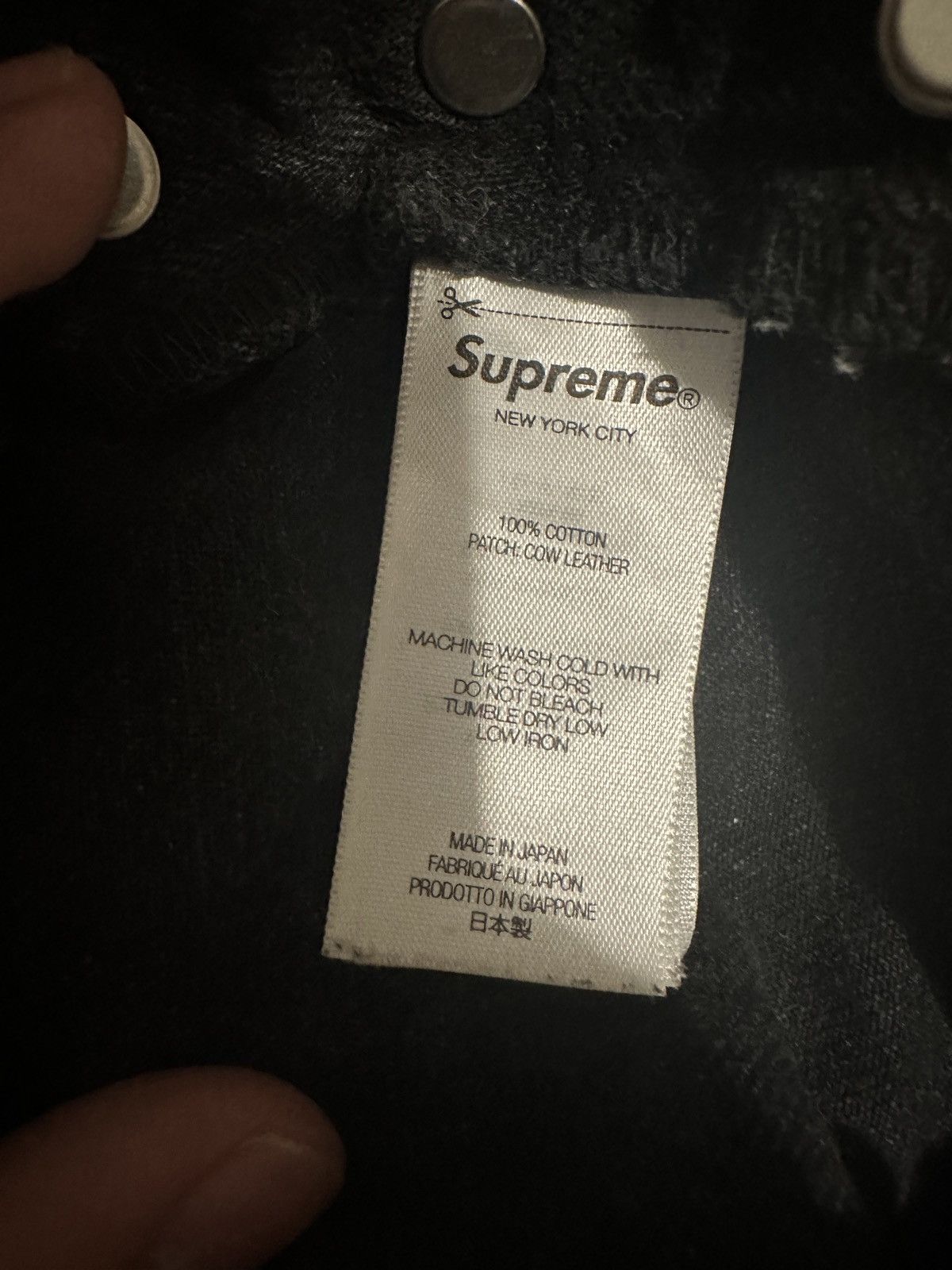 Supreme Supreme Distressed Loose Fit Selvedge Jeans 34 Washed Black Size US 34 / EU 50 - 5 Thumbnail