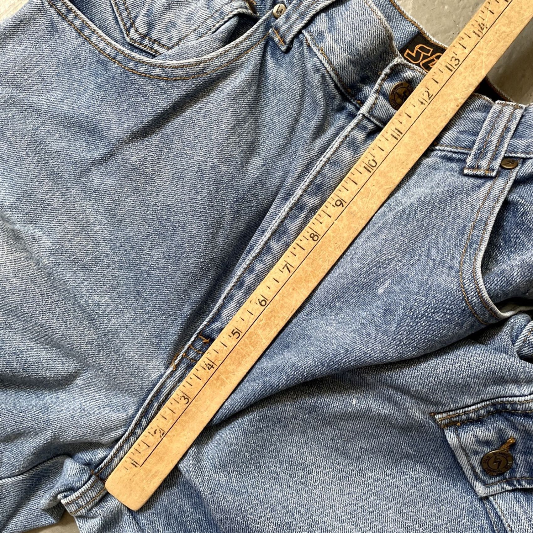 Vintage VINTAGE Solo Semore Denim Cargo Jeans Work Pants Distressed 1990s Y2K Baggy 32 Blue Jeans Mens Girls Boys Unisex Adults 32x32 Size US 32 / EU 48 - 6 Thumbnail