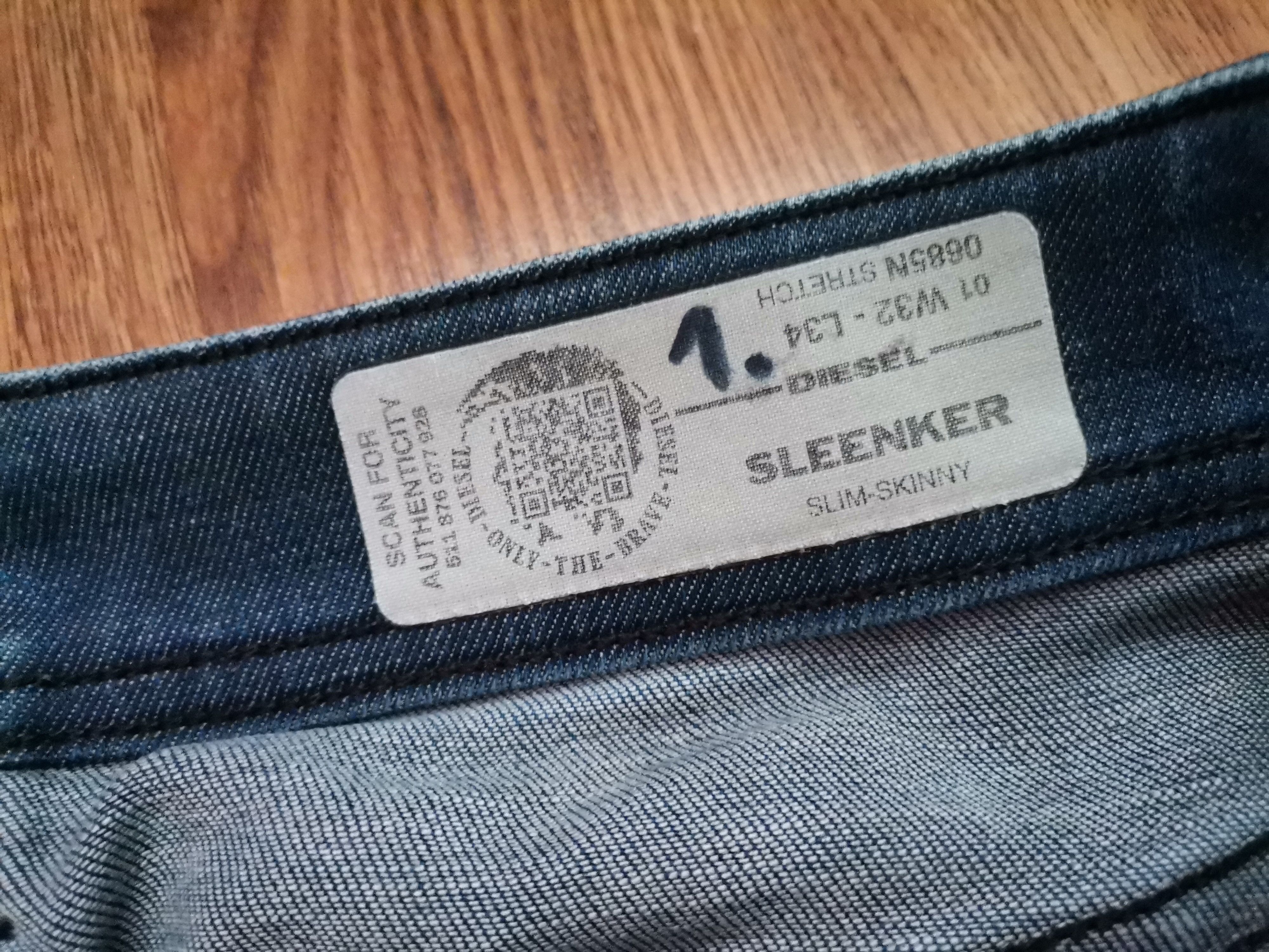 Diesel Diesel Sleenker Distressed Jeans Size US 32 / EU 48 - 2 Thumbnail