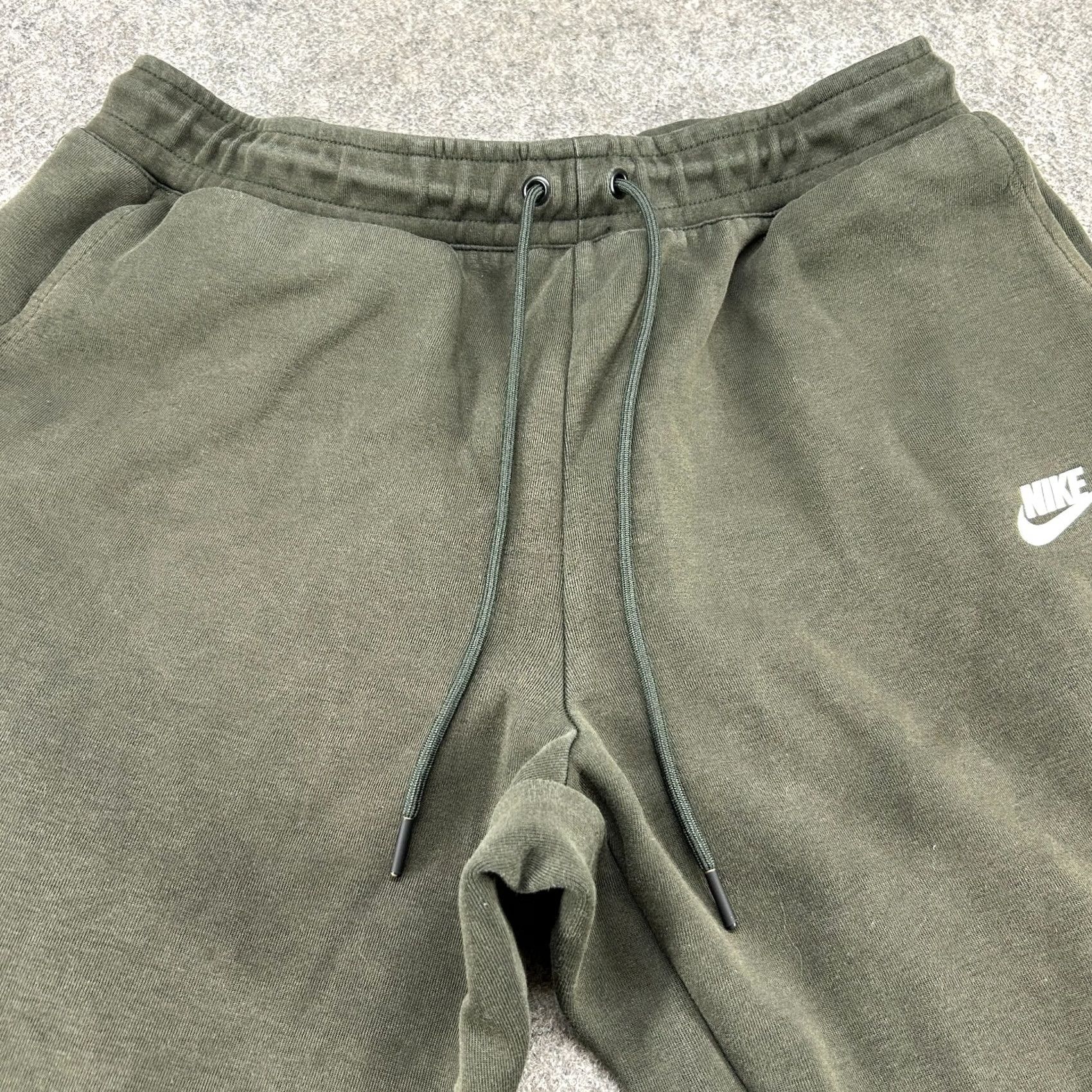 Nike Nike Fleece Pants Men's L Green Jogger Sweat Solid Drawstring Tech Size US 33 - 2 Thumbnail