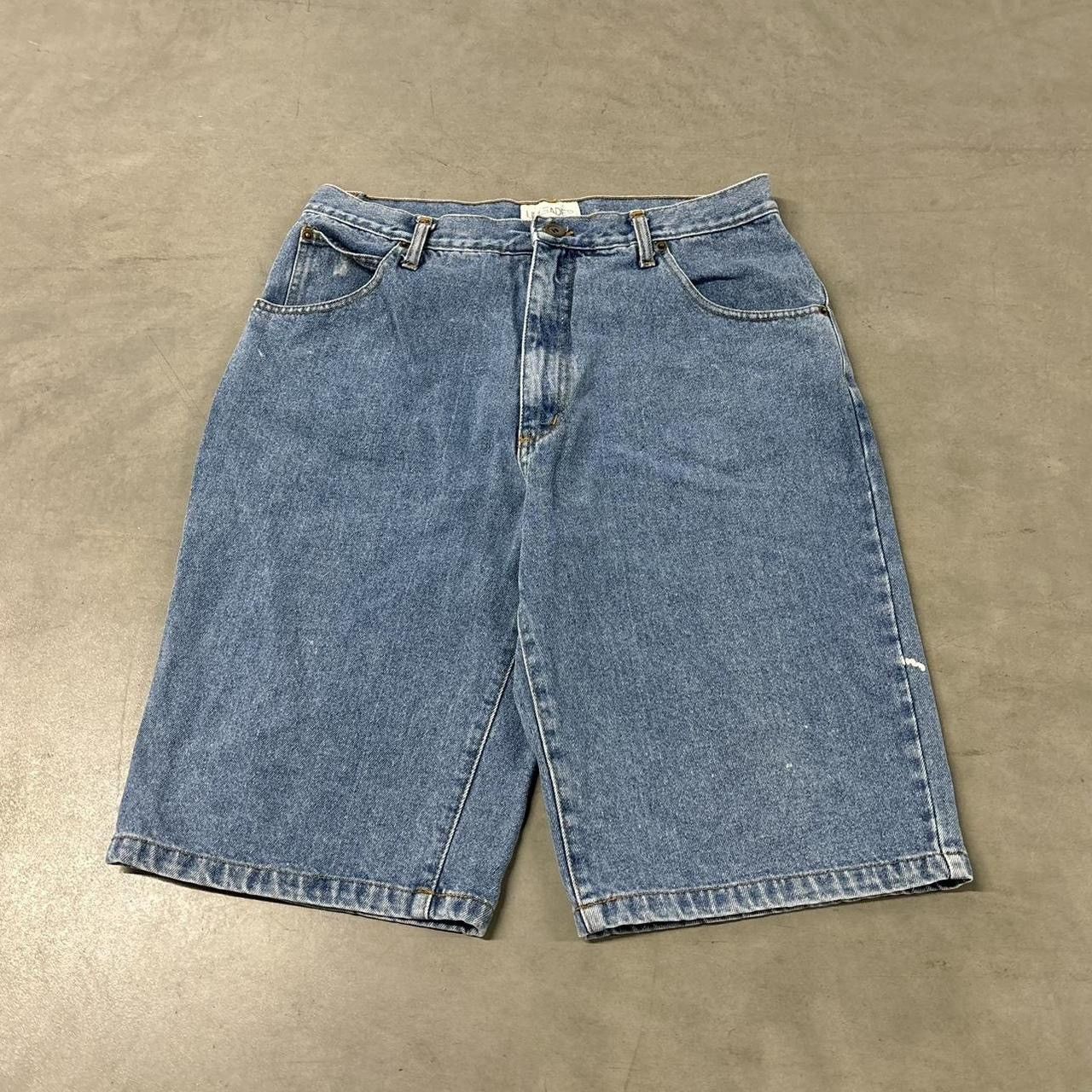 Other Vintage 90s Baggy Denim Jorts Size US 33 - 1 Thumbnail