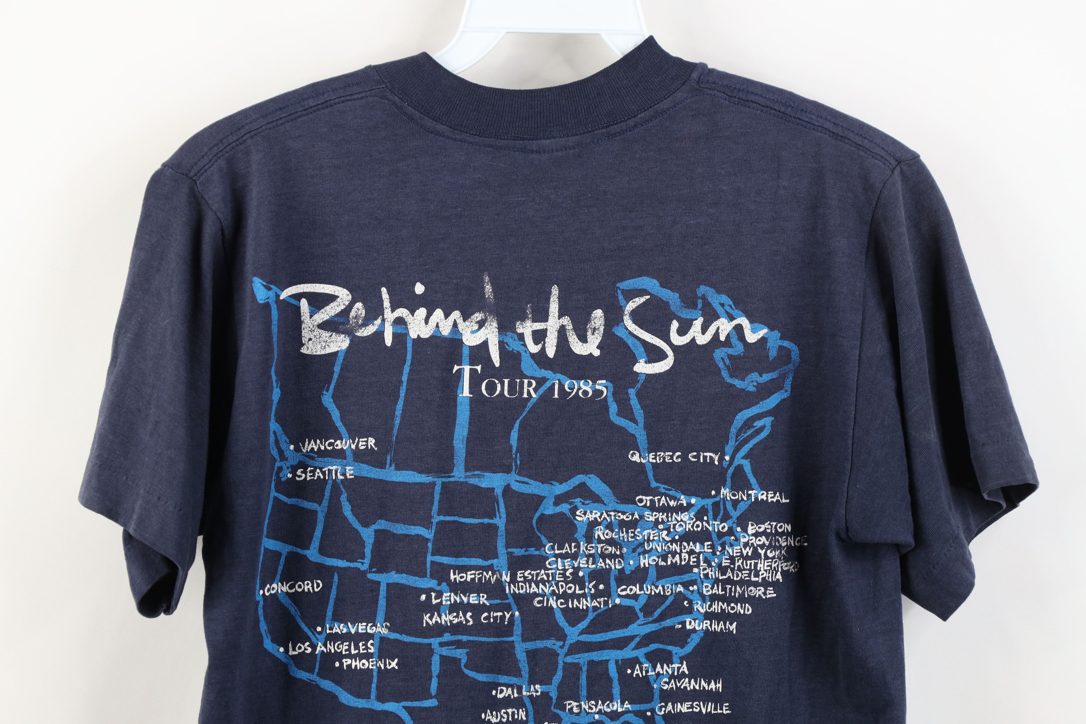 Vintage Vintage 80s 1985 Behind the Sun Eric Clapton Band T-Shirt Size US M / EU 48-50 / 2 - 16 Thumbnail