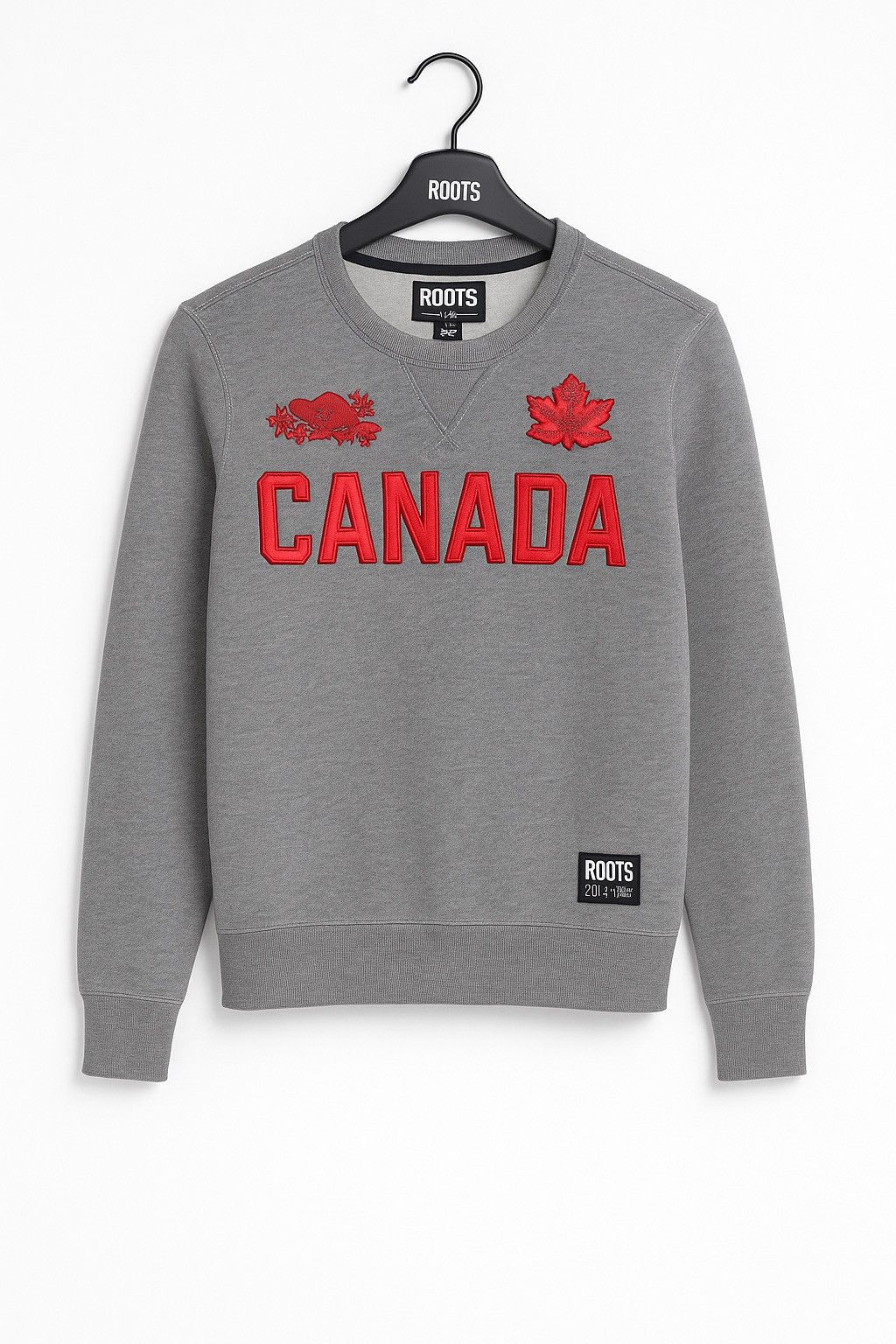 Roots Roots 2014 Canada Grey Crewneck Sweatshirt – Unisex Vintage Size US XS / EU 42 / 0 - 1 Thumbnail