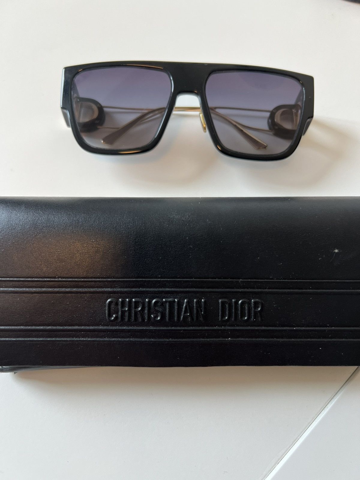 Dior Dior 30Montaigne S3U Sunglasses (Black/Gold) Size ONE SIZE - 9 Thumbnail