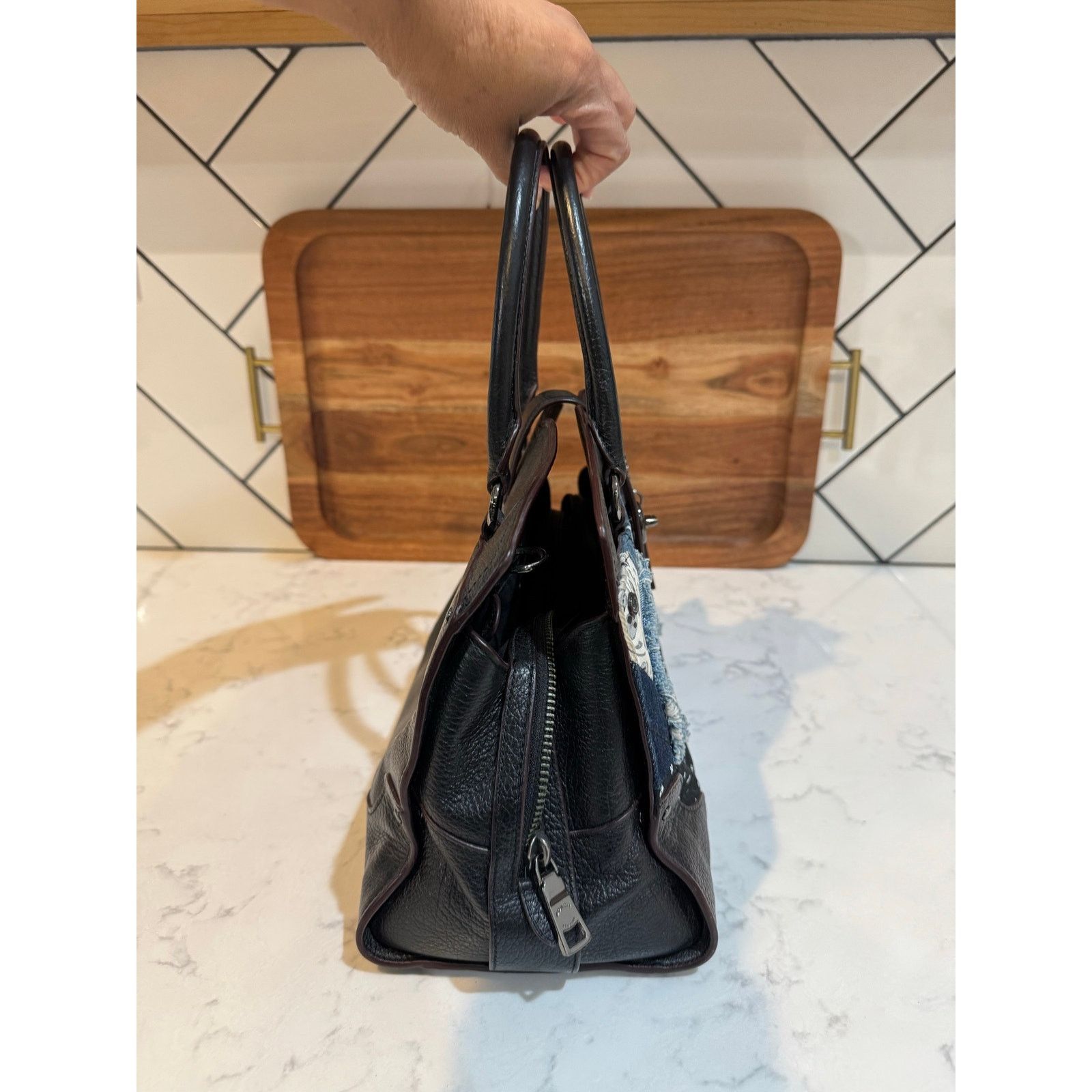 Coach Coach Mercer Satchel Canyon Quilt Denim quilted patchwork Size ONE SIZE - 4 Thumbnail
