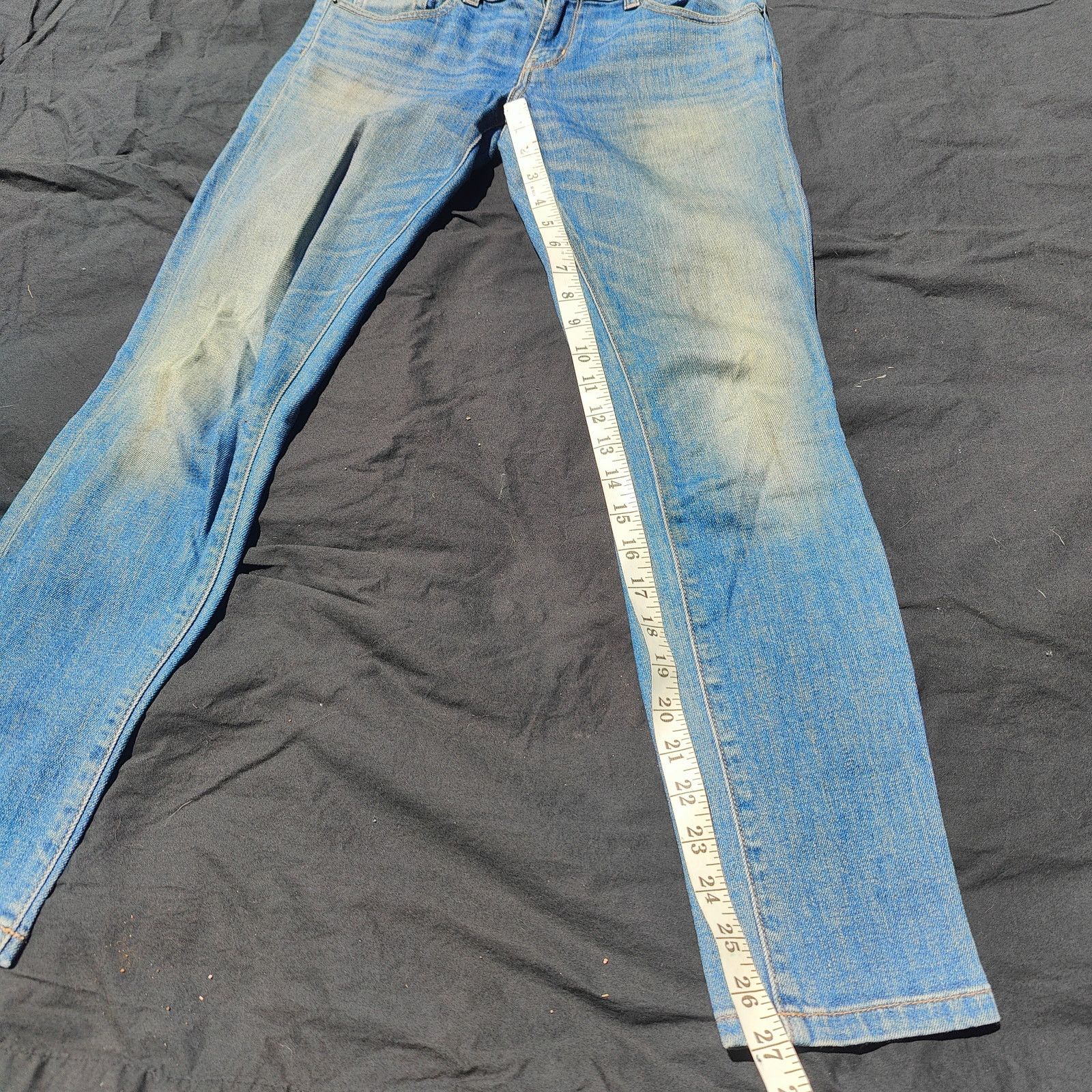 6397 6397 Mini Skinny Jeans Womens 25 Dirty Faded Light Wash Size 25" / US 0 / IT 36 - 6 Thumbnail