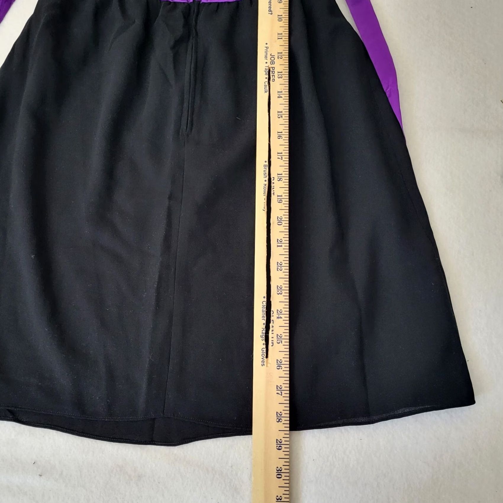 Betsey Johnson Betsey Johnson Women's Dress Halter Neck A-Line Sleeveless Purple Black Size 6 - Polyester, Solid, Casual, Vintage No (Adult Women) Size M / US 6-8 / IT 42-44 - 5 Thumbnail