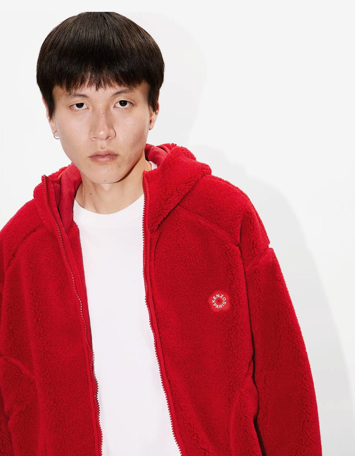 Kenzo Kenzo Boke Flower 2.0 Red Fleece Blouson Jacket Size US S / EU 44-46 / 1 - 7 Thumbnail