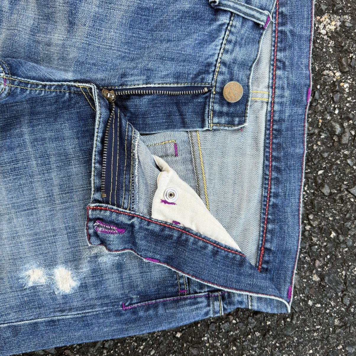 Takeo Kikuchi W35 Vintage takeo kikichi denim jean faded pants Size US 35 - 9 Thumbnail
