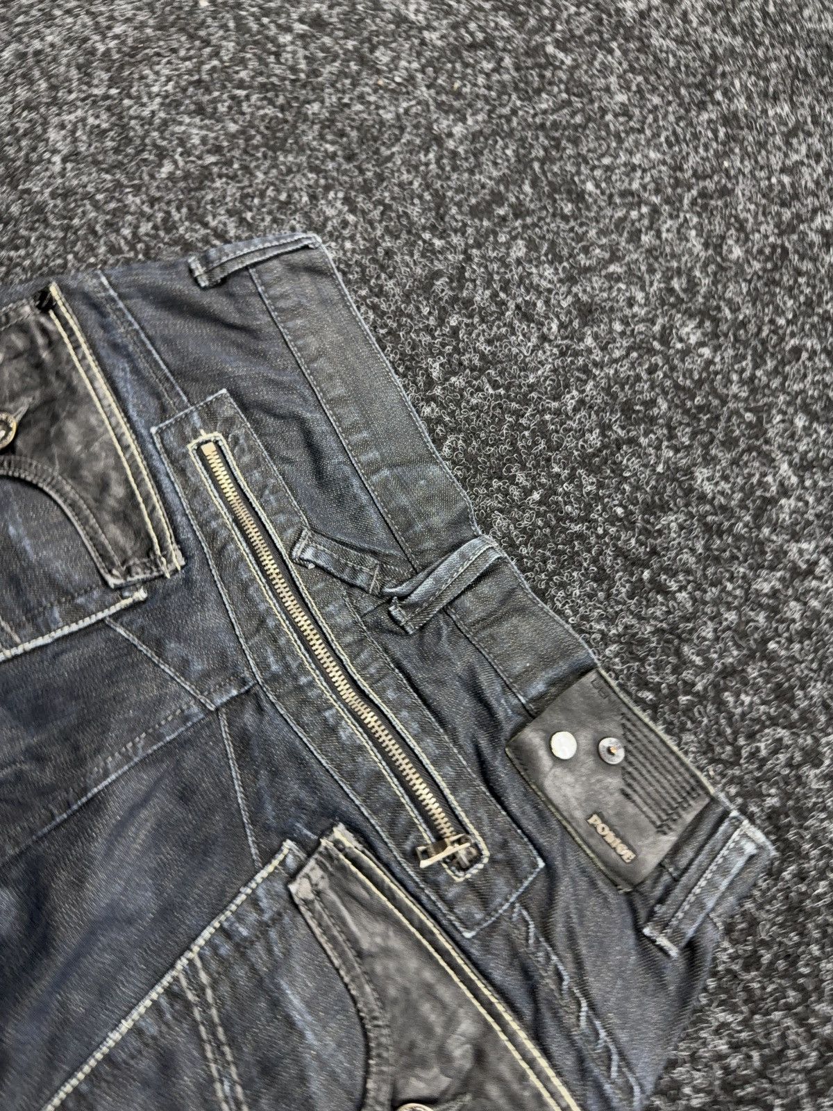 Japanese Brand Y2K Japanese Police G-Star style 00s Retro Dark Denim Jeans Size US 32 / EU 48 - 19 Thumbnail