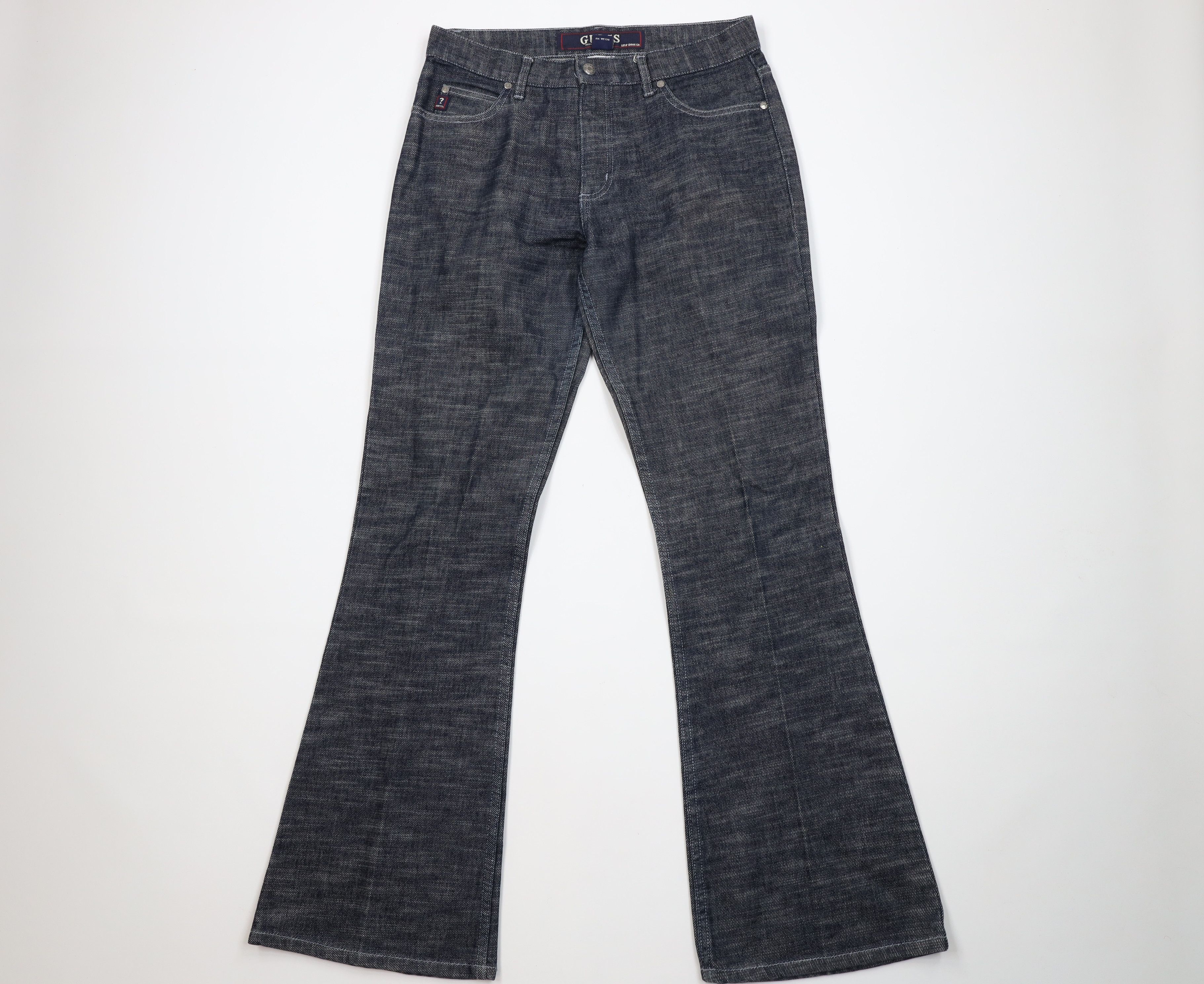 Guess Vintage 90s Y2K Guess Babydoll Flared Wide Leg Denim Jeans Size 29" - 1 Thumbnail