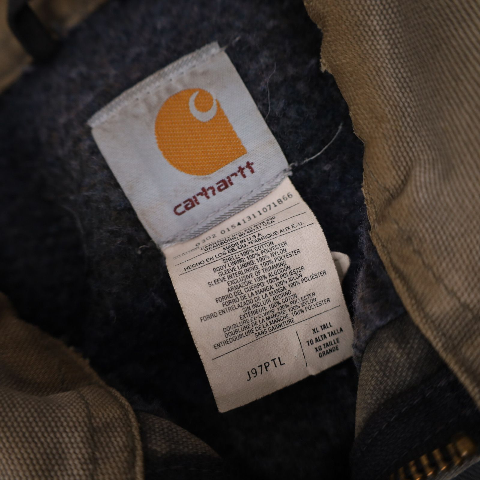 Carhartt × Vintage 2002 Vintage Distressed Carhartt J97PLT Jacket Size US XL / EU 56 / 4 - 8 Thumbnail