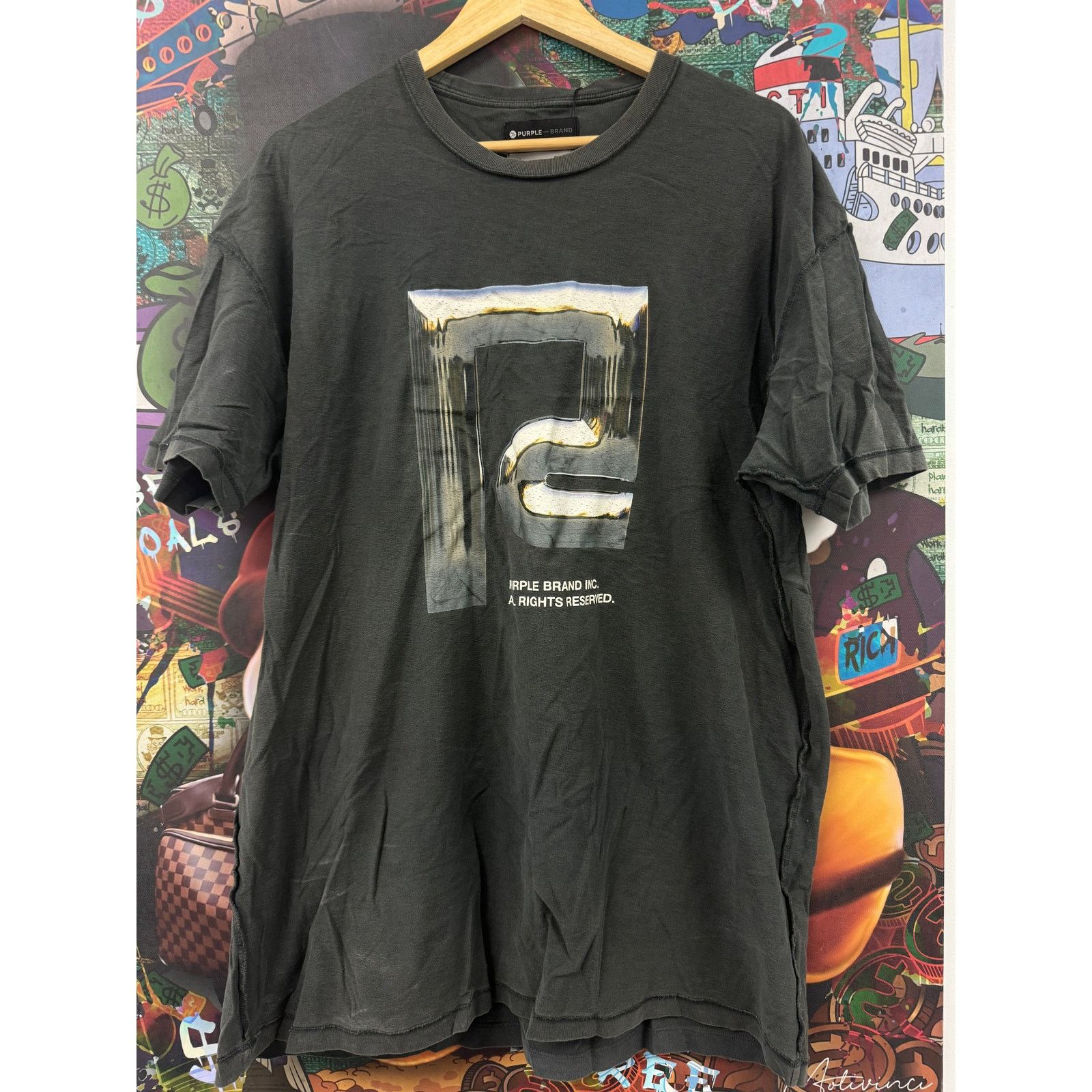 Purple Brand Purple Brand Tee Grey Chrome P Used XL Size US XL / EU 56 / 4 - 1 Thumbnail