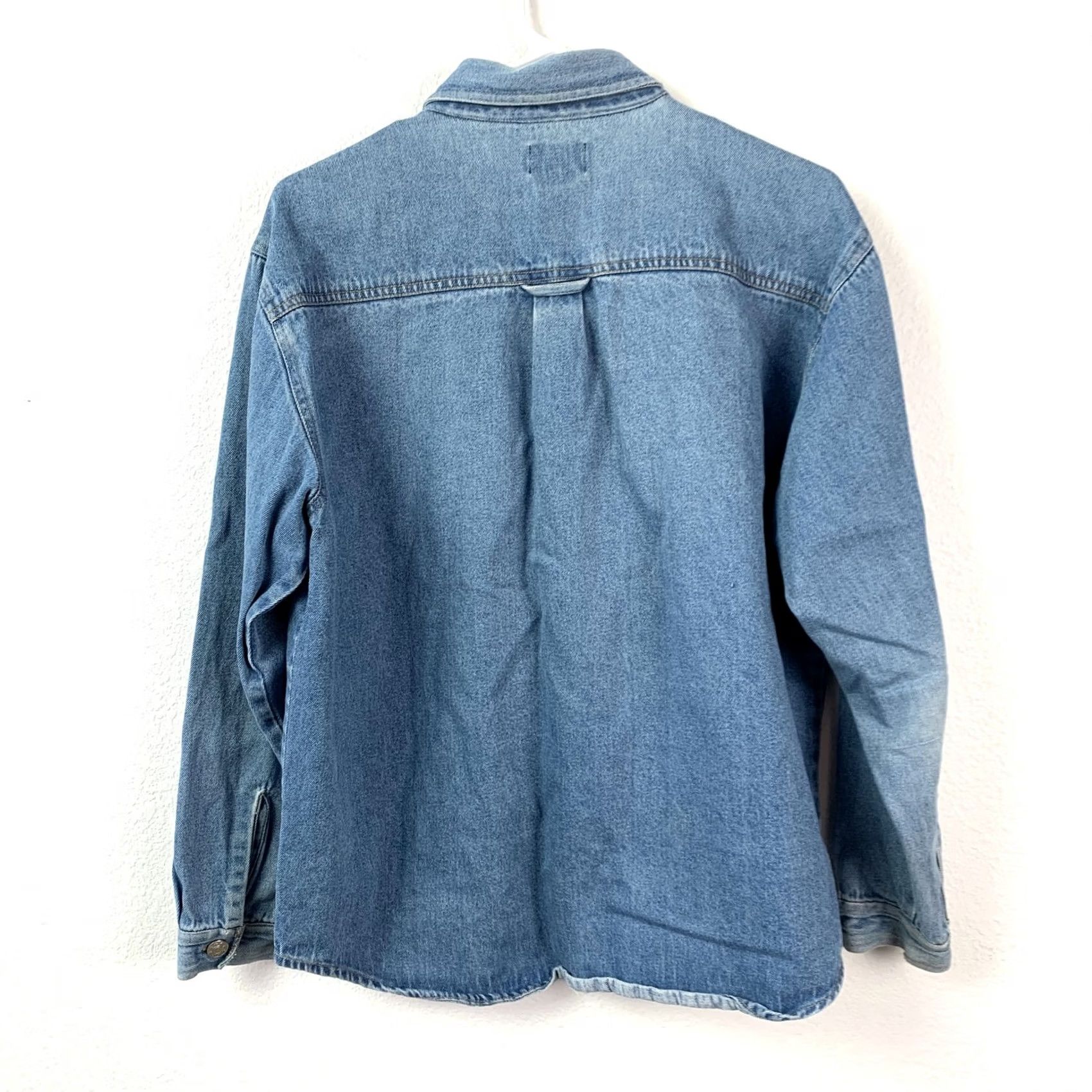 Vintage VINTAGE No Boundaries Denim Shirt Woman Large Blue Western Snap Button Up Shirt Size L / US 10 / IT 46 - 6 Thumbnail