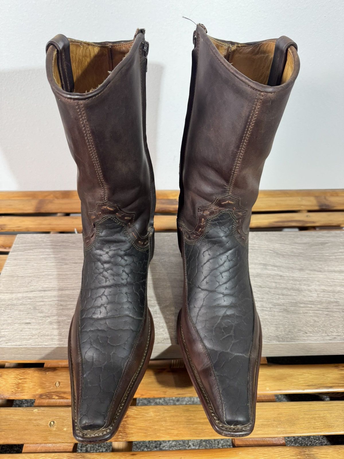 Other Rudel Cowboy Boots Handcrafted Exotic Western Boots 8.5 EE Size US 8.5 / EU 41-42 - 3 Thumbnail