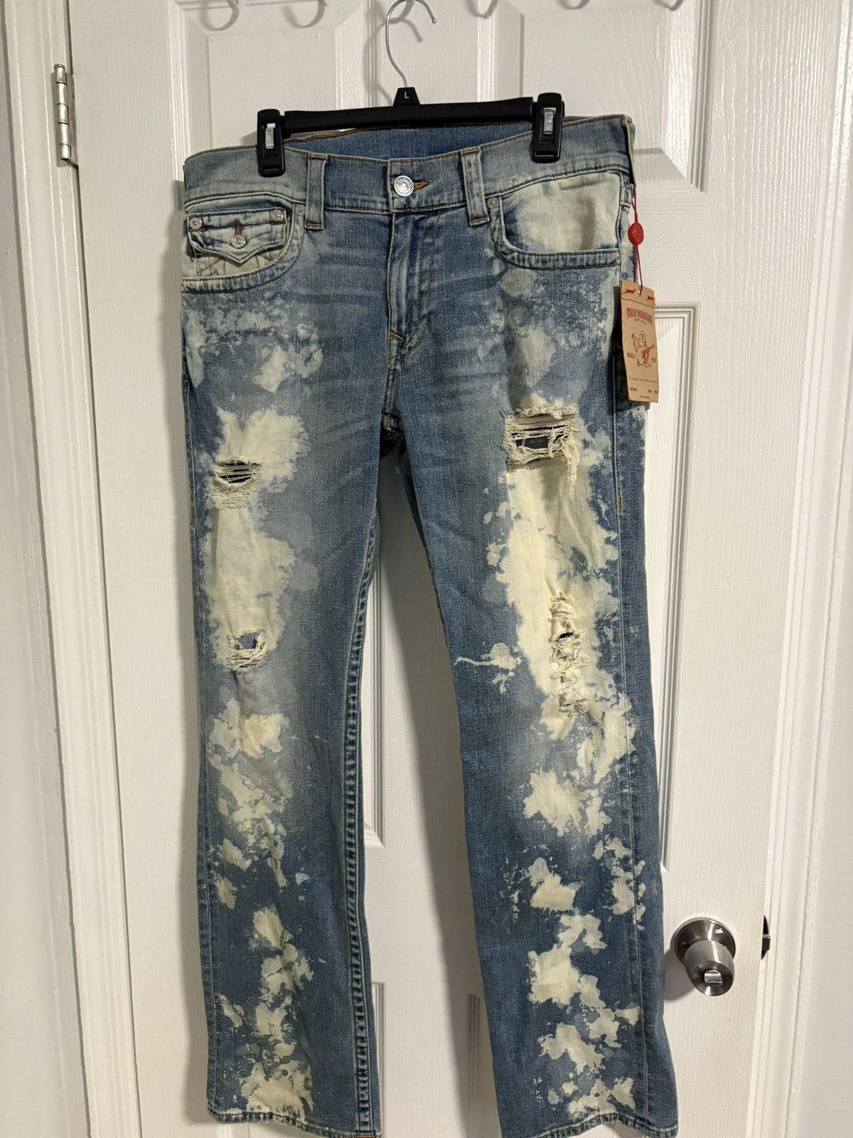 True Religion True Religion Straight Flap Jeans Size US 33 - 2 Thumbnail