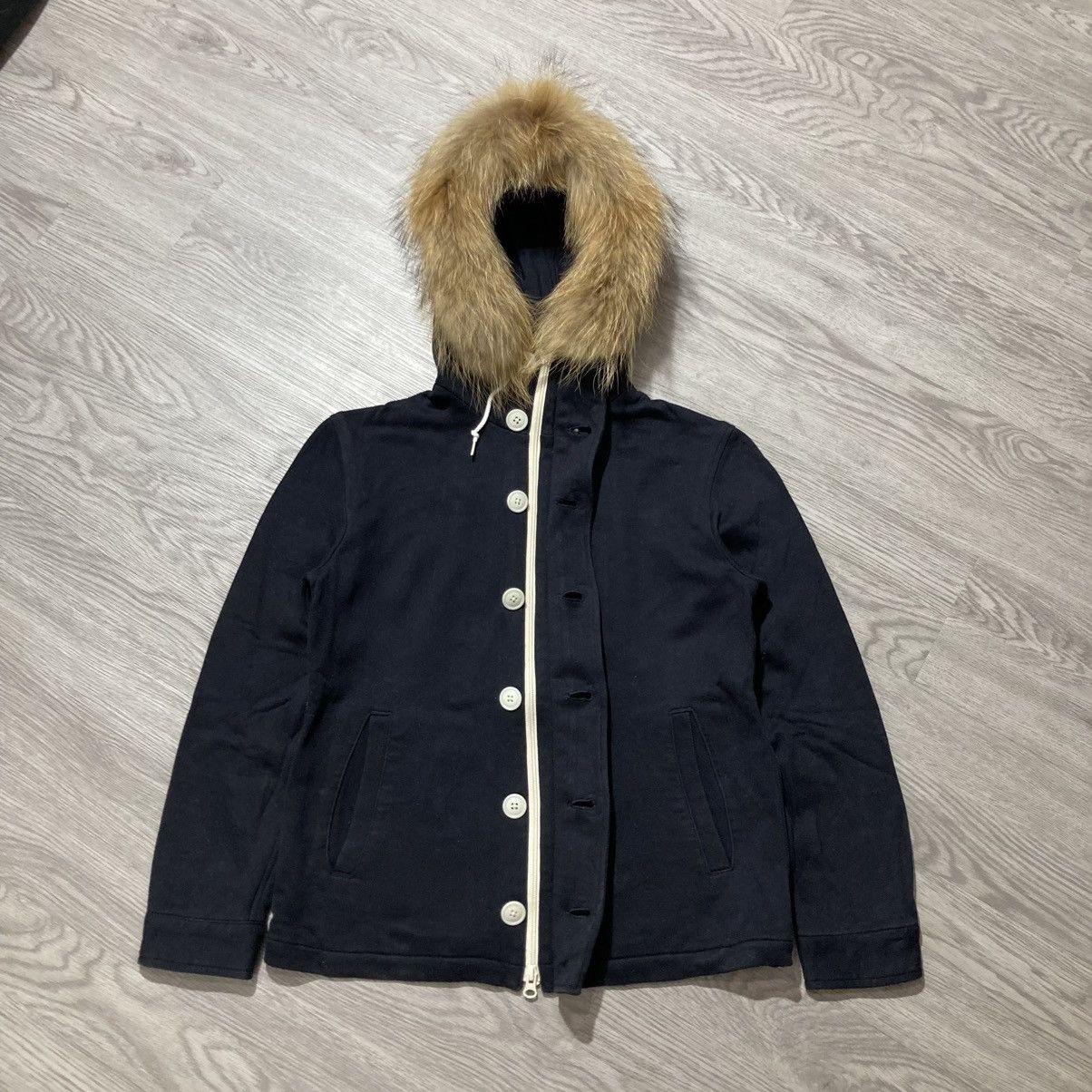 Japanese Brand 2000s Beams Japan Button/Zipper Fur Hoodie Black Lgb Size US S / EU 44-46 / 1 - 5 Thumbnail