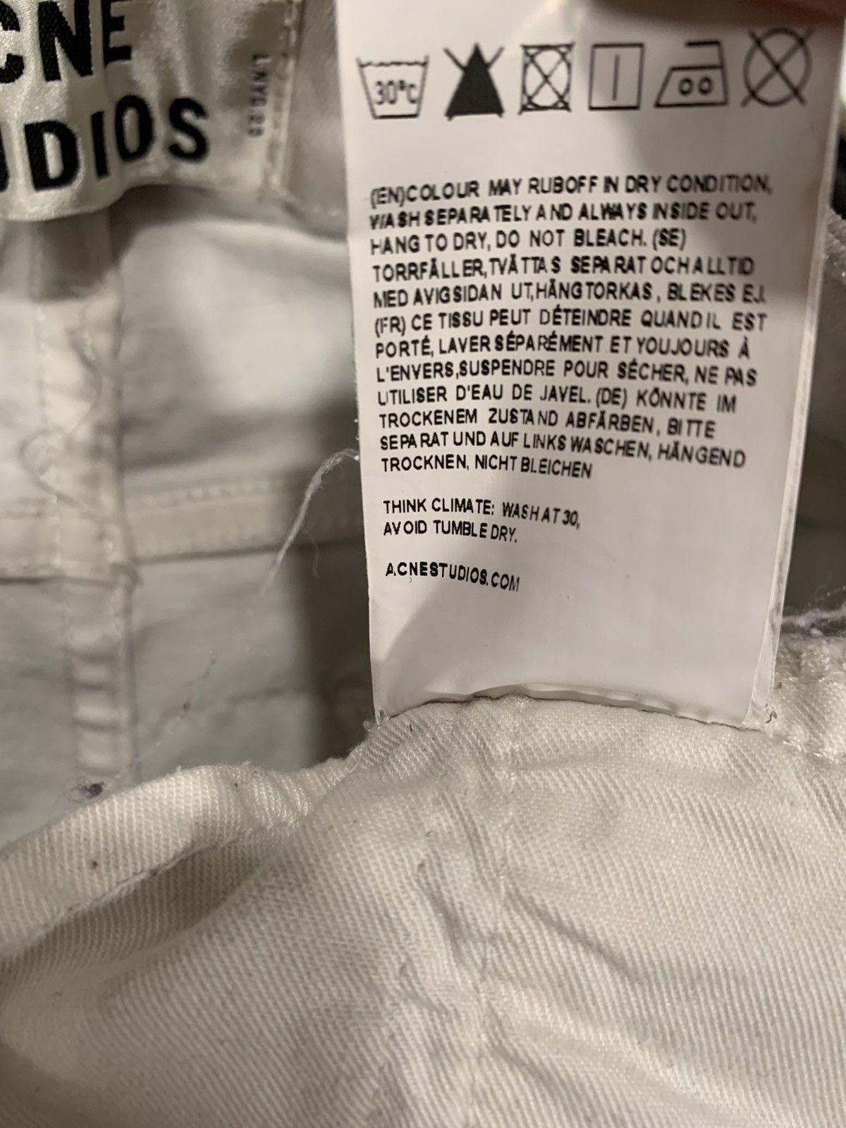 Acne Studios acne studio white skinny denim Size US 29 - 15 Thumbnail