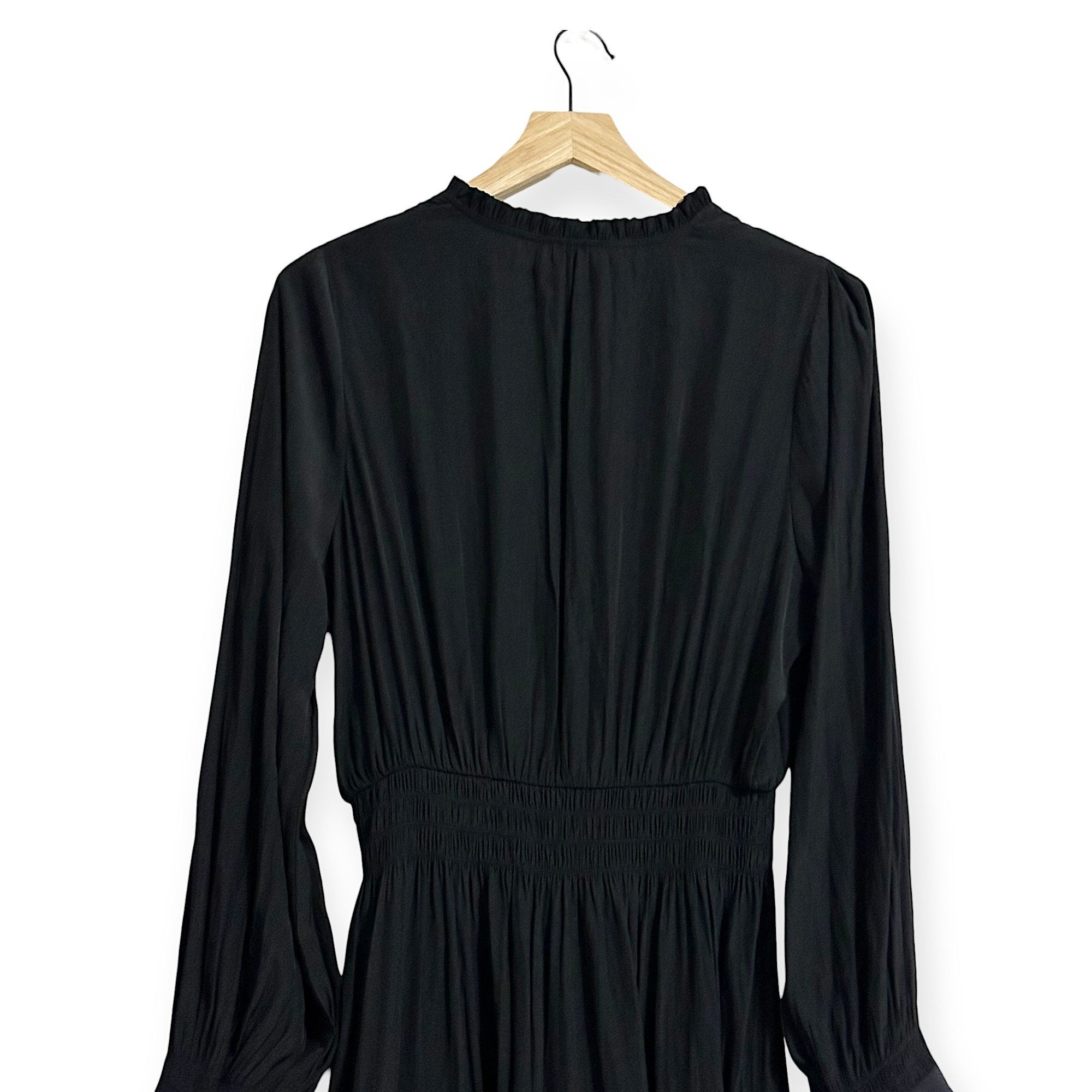 Brochu Walker Brochu Walker The Olivia Smocked Dress, Black Onyx, Size M, Size M / US 6-8 / IT 42-44 - 11 Thumbnail