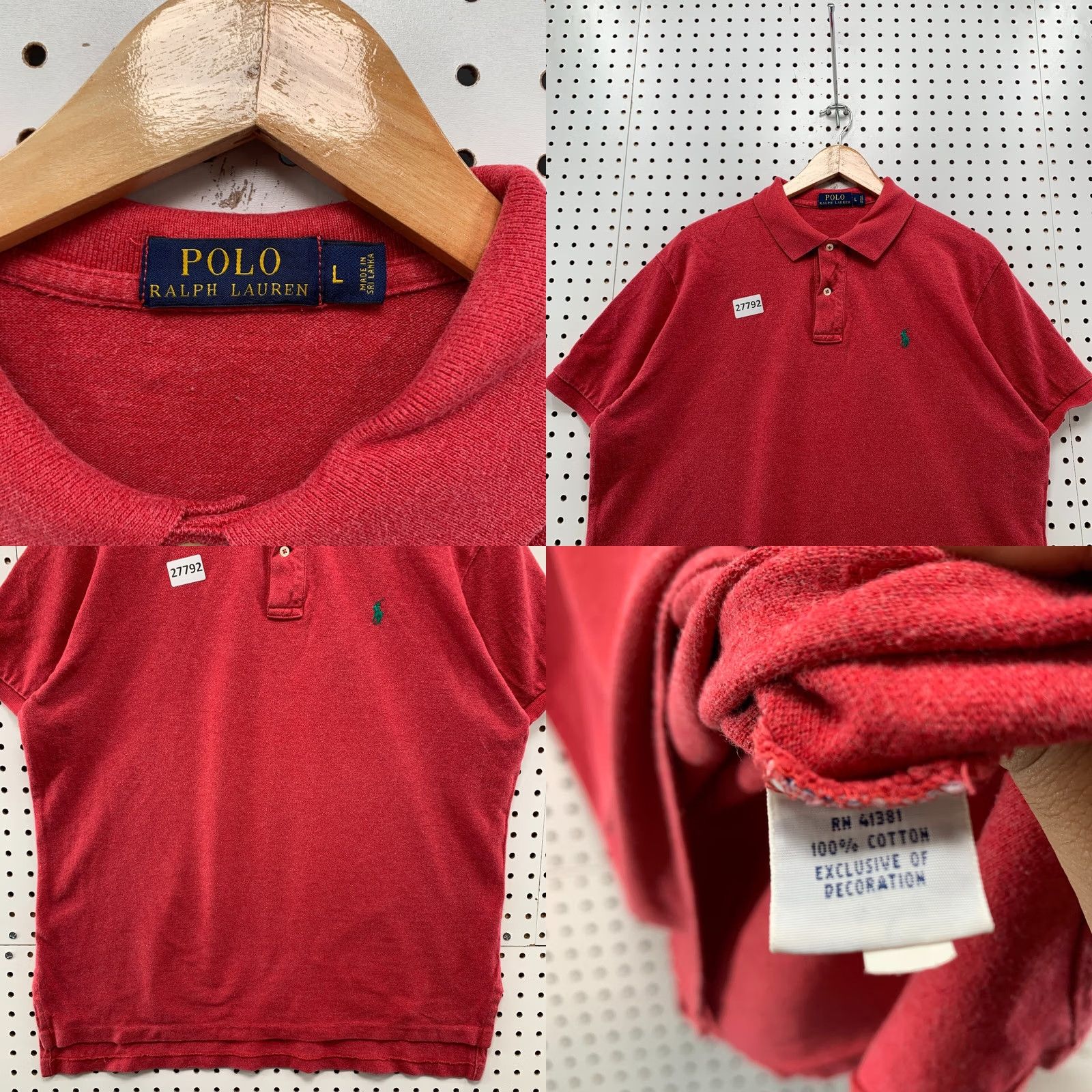 Polo Ralph Lauren Polo Ralph Lauren Red Green Pony Shirt Mens Large Casual Size US L / EU 52-54 / 3 - 8 Thumbnail