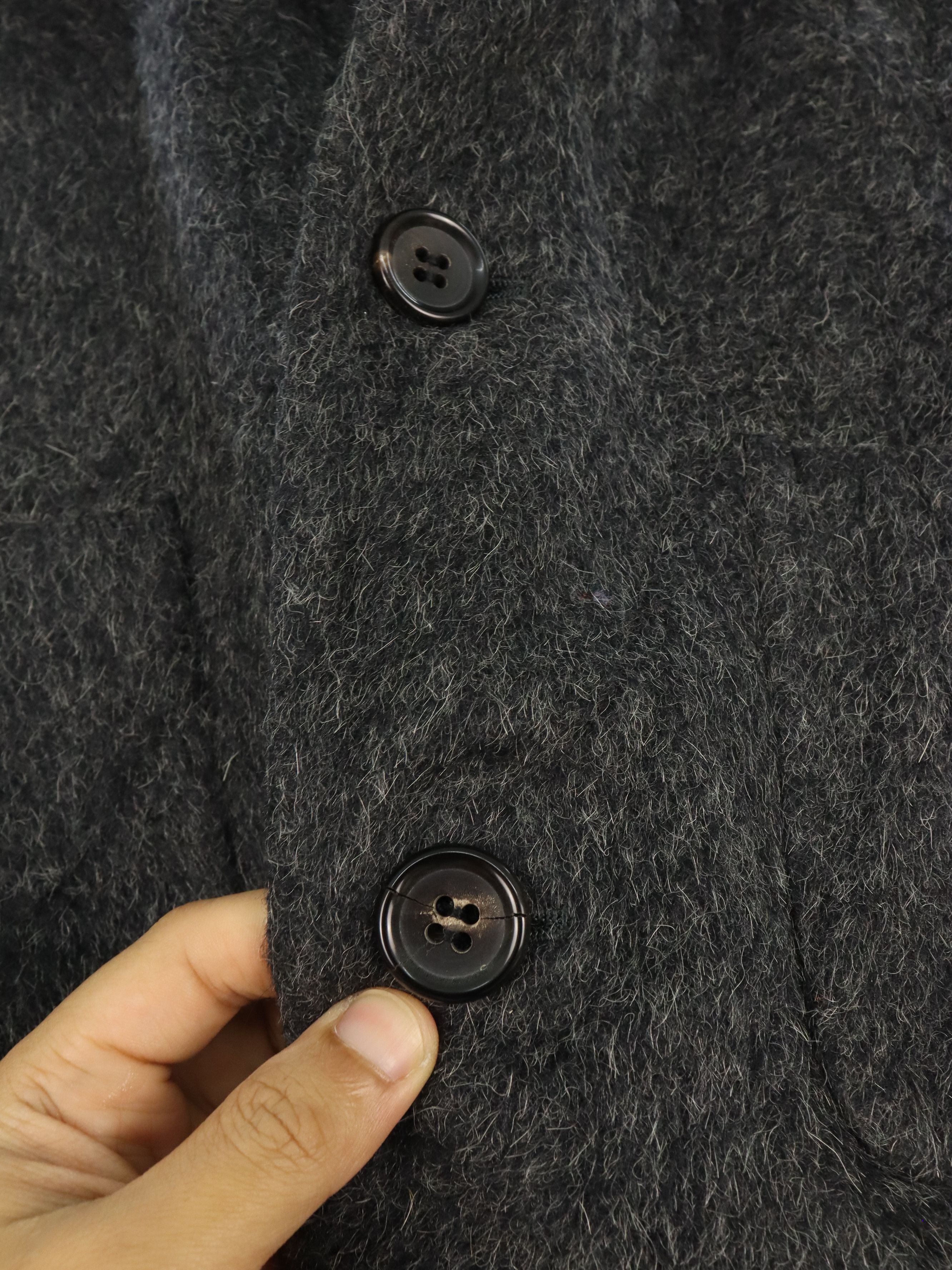 Designer Nigel Curtiss Faux Fur Coat Wool Mohair Jacket Size US M / EU 48-50 / 2 - 6 Thumbnail