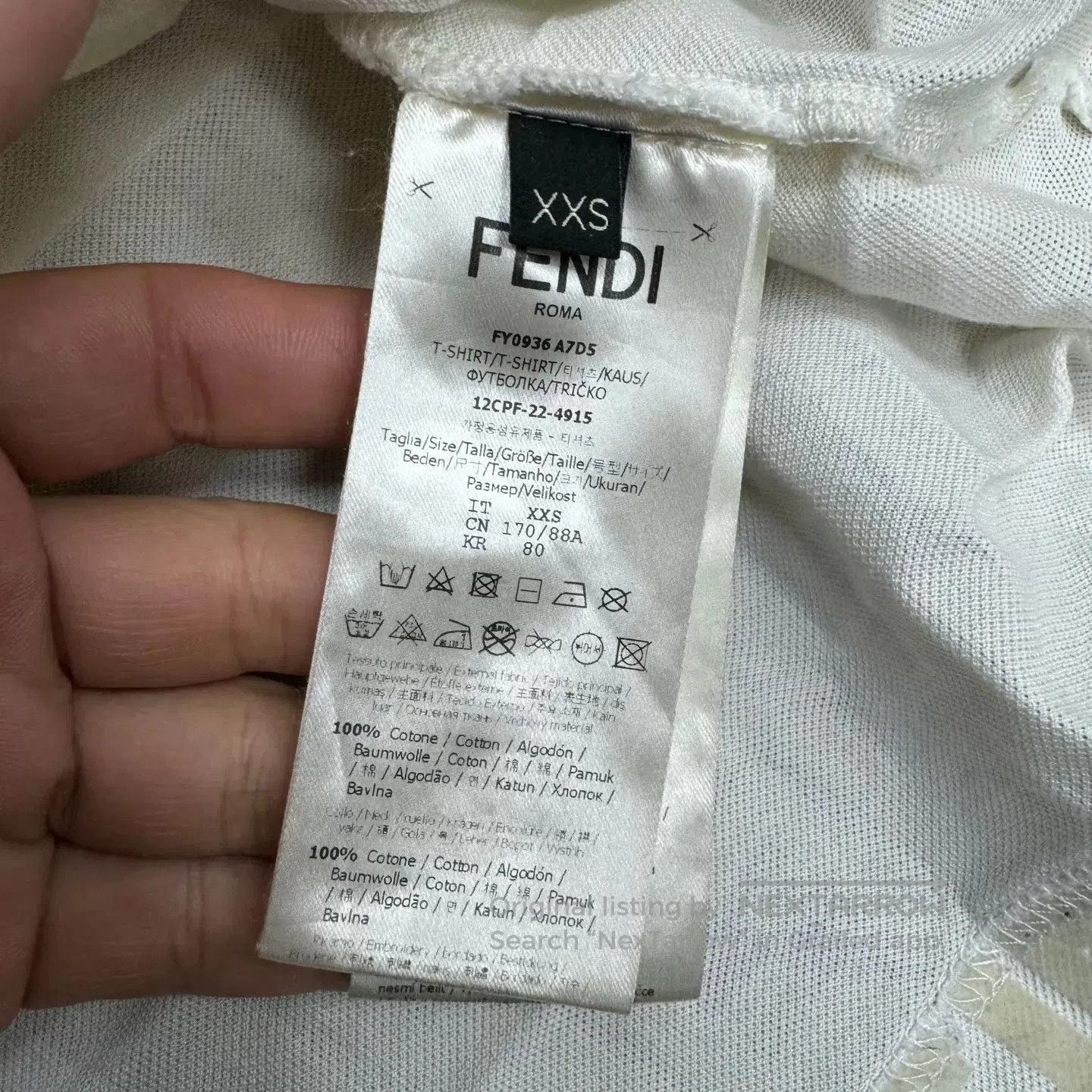 Fendi Beige Patterned Short. Size US XXS / EU 40 - 5 Thumbnail