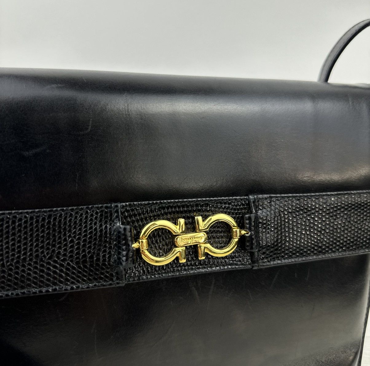 Salvatore Ferragamo × Vintage Salvatore Ferragamo GANCINI Logo Leather Shoulder Bag Women Size ONE SIZE - 7 Thumbnail