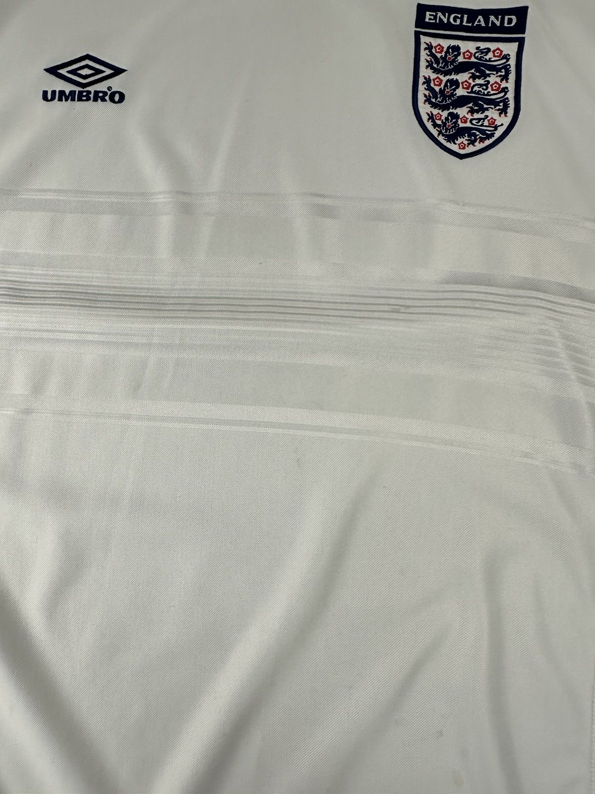 Umbro Umbro England Home 1999/01 Soccer Football Jersey Size US XL / EU 56 / 4 - 13 Thumbnail