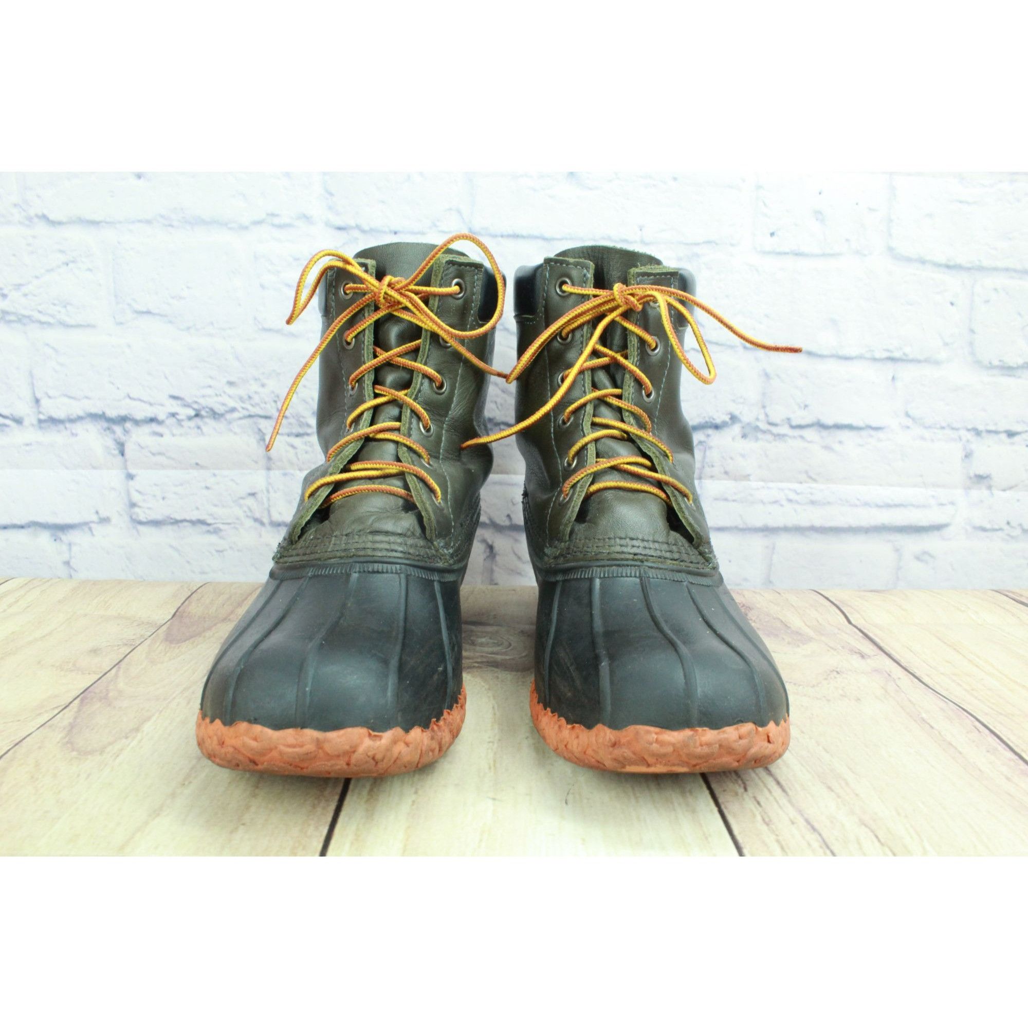 LL Bean Waterproof Tumbled Leather Duck Boots Women’s