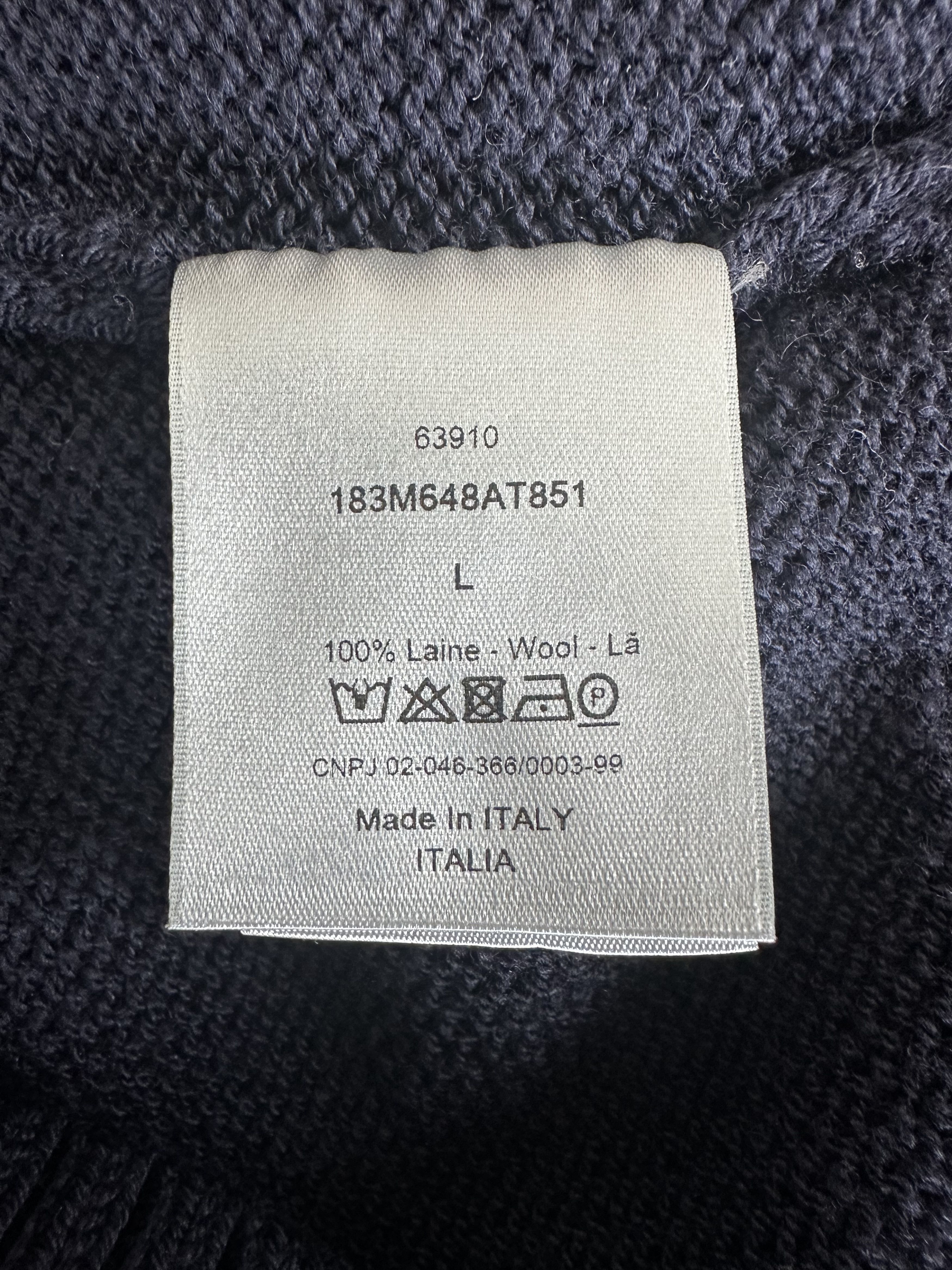 Dior × Stussy Stussy Navy Ox Knit Sweater Size US L / EU 52-54 / 3 - 5 Thumbnail