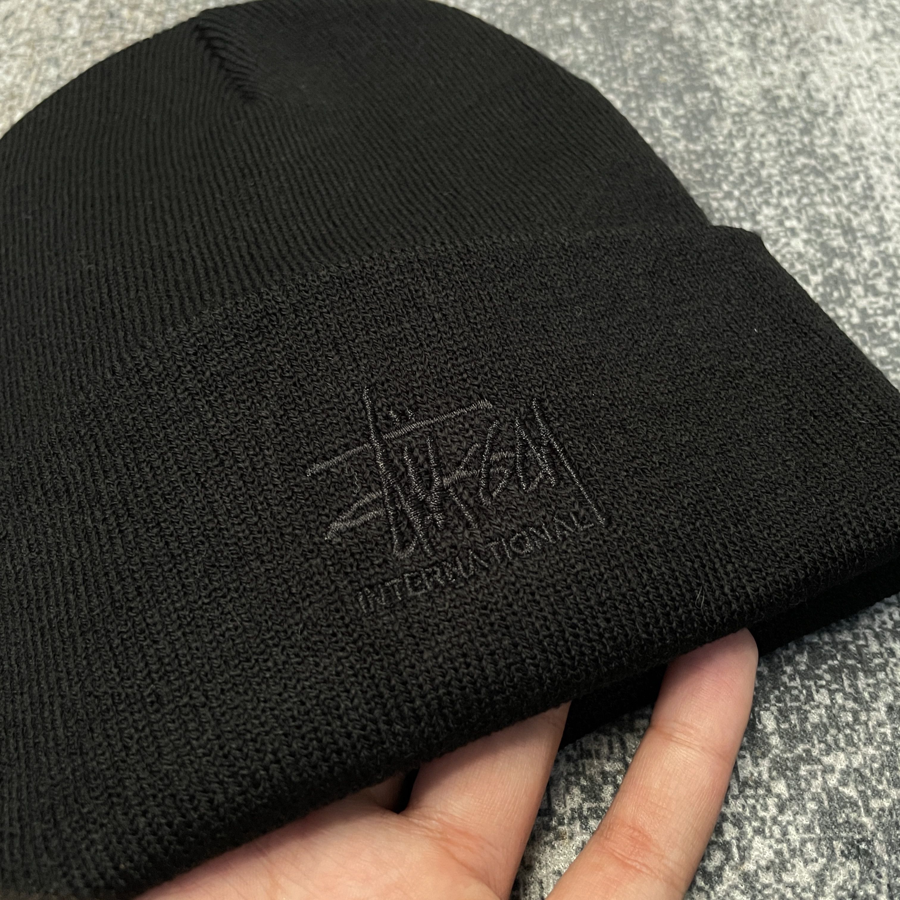Stussy Stussy x Carhartt Wip Beanie Black OS Size ONE SIZE - 4 Thumbnail