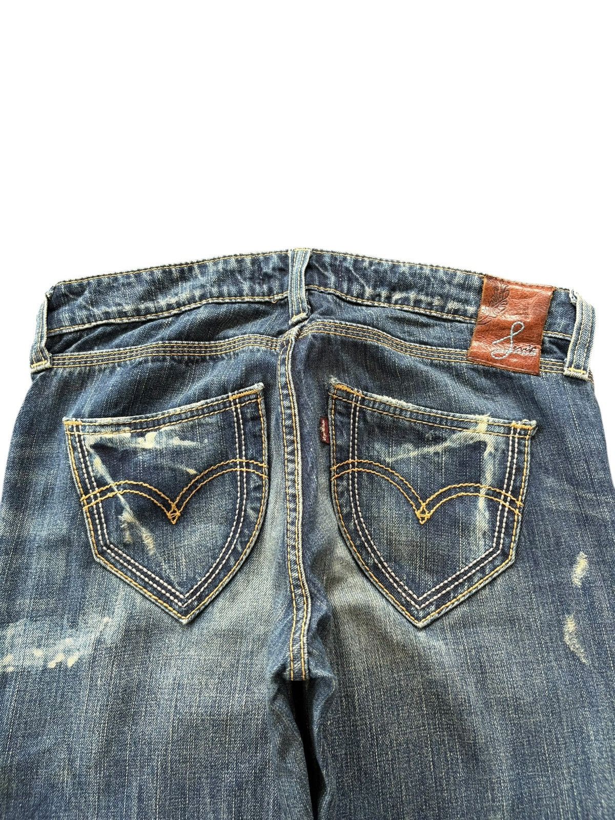 Levi's Vintage Levis Faded Wash Paint Splattered Distress Jeans Size 30" / US 8 / IT 44 - 4 Thumbnail