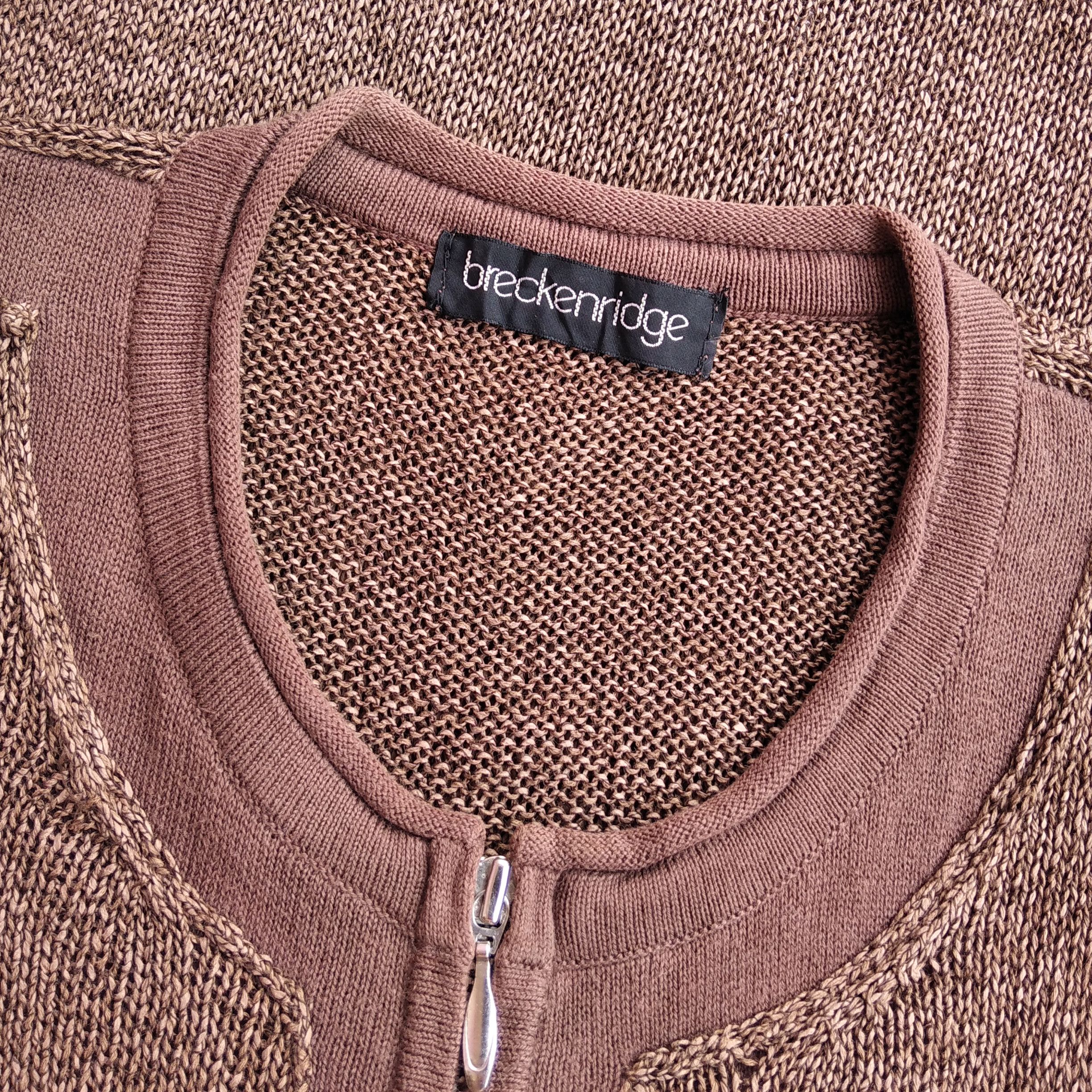 If Six Was Nine Vintage 90s BRECKENRIDGE Japanese Brand Mesh Knit Zipper Size US M / EU 48-50 / 2 - 3 Thumbnail