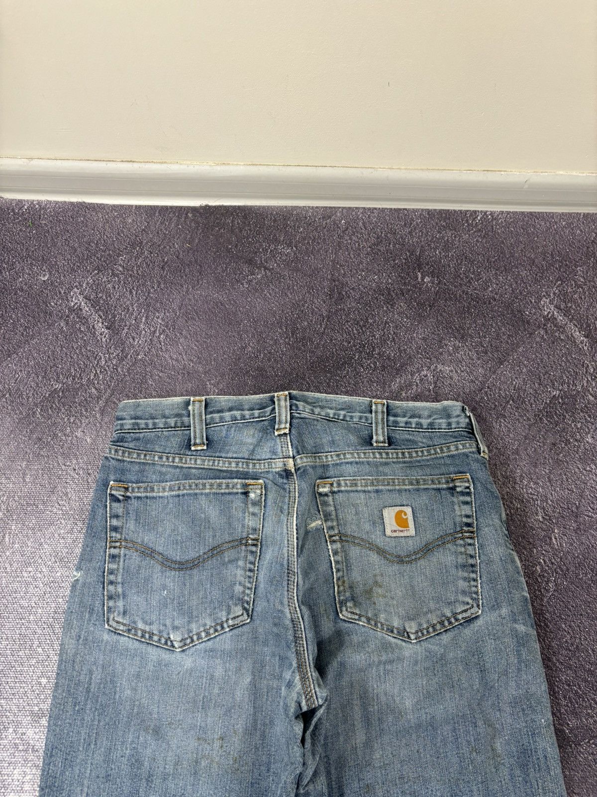 Carhartt Vintage Carhartt Relaxed Fit Blue Work Denim Hype Jeans Size US 32 / EU 48 - 7 Thumbnail