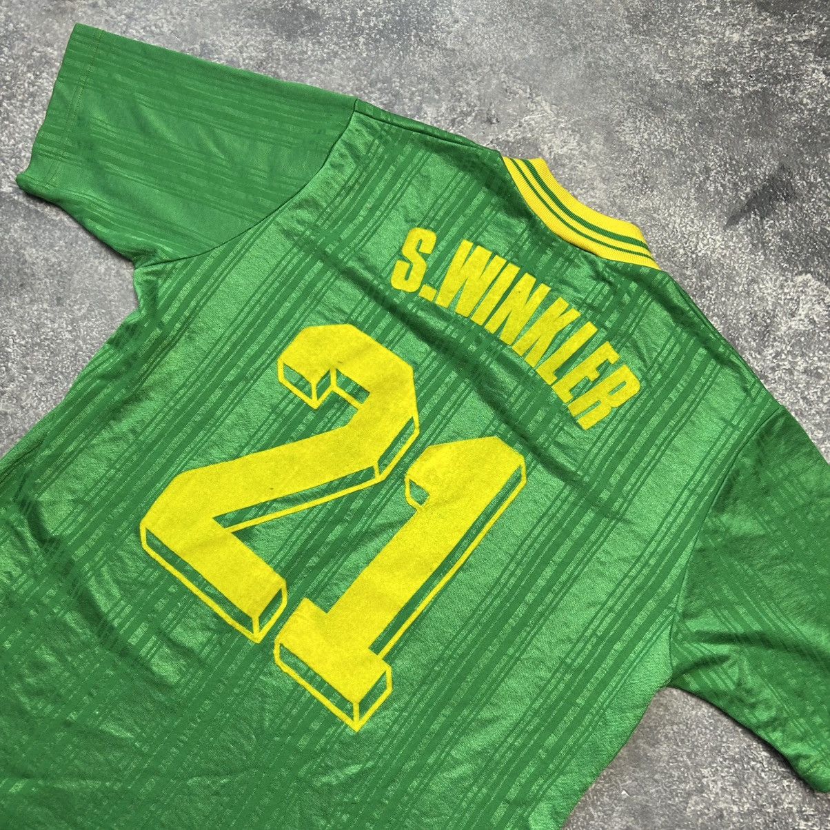 Erima Vintage Erina 21 S.Winkler 90’s West Germany Soccer jersey Size US L / EU 52-54 / 3 - 9 Thumbnail