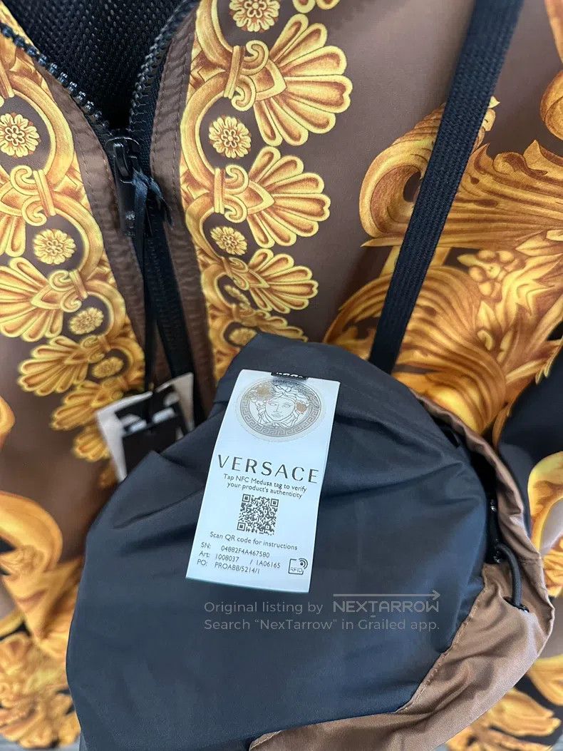 Versace Versace Resort Logo Graphic Print Hooded Zip Jacket Jacket Size US M / EU 48-50 / 2 - 5 Thumbnail