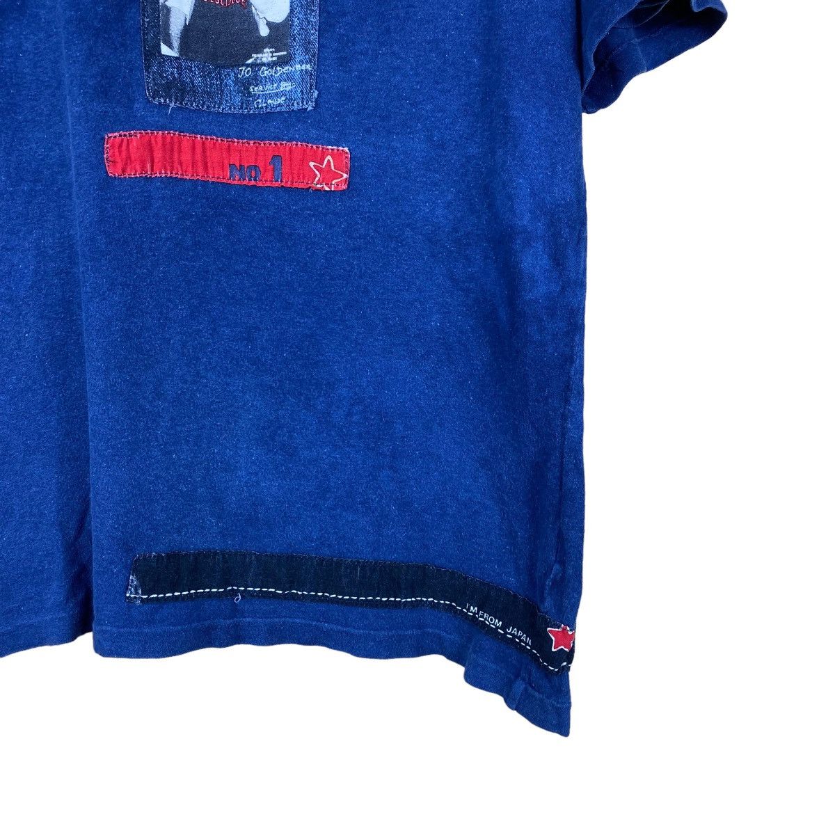 Blue Blue Japan × Japanese Brand VINTAGE BLUE BLUE JAPAN RIPPED POOR CONDITION TEE Size US XS / EU 42 / 0 - 4 Thumbnail