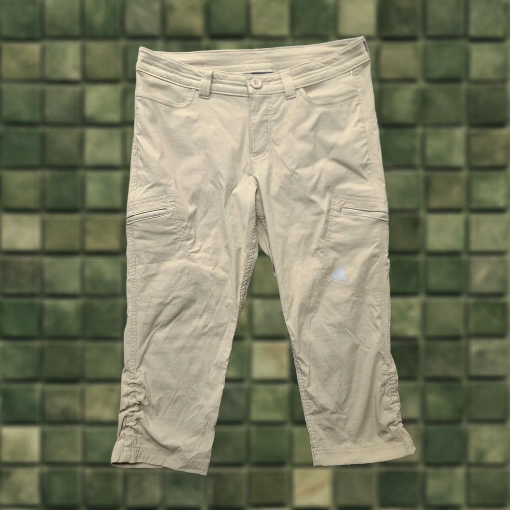 Eddie Bauer Eddie Bauer Capri Pants Womens 4x20 Relaxed Mid Rise Outdoors Hiking Beige Nylon Spandex Pockets Capris Size ONE SIZE - 1 Thumbnail